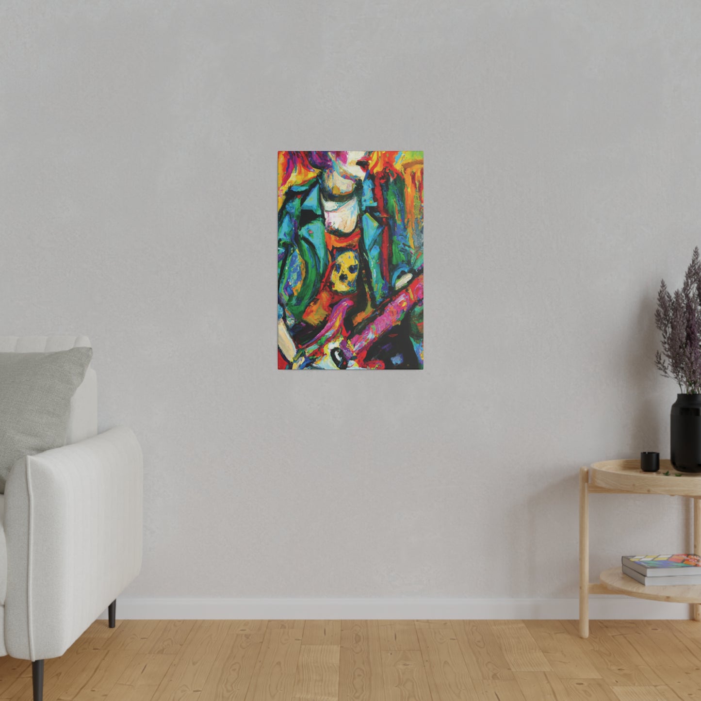 3118K - Rockstar Oil Painting Style Print | Poster | Home Decor | Wall Art | Music Art | Canvas