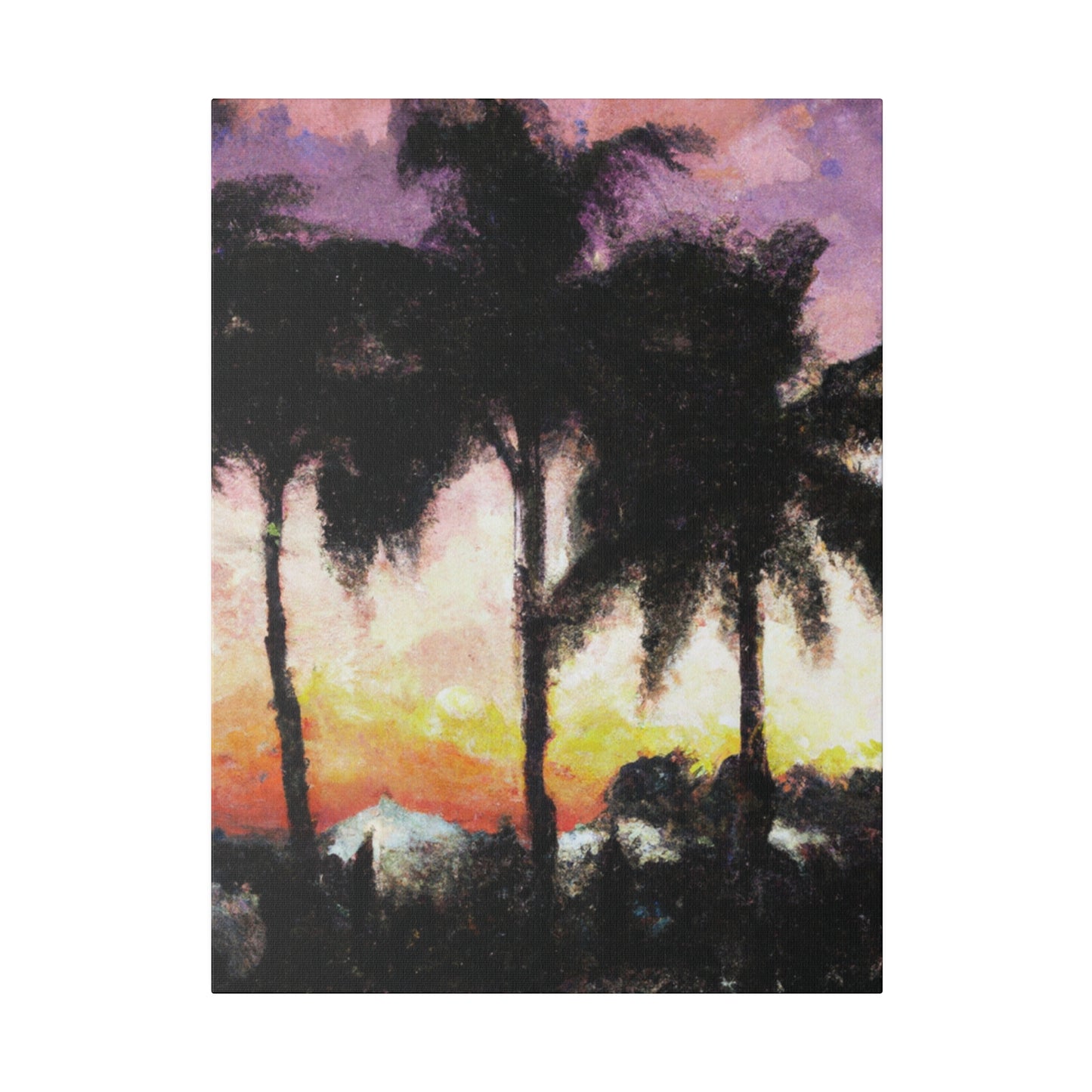 8185A - Miami Beach Sunset Painting Print | Miami | Beach | Sunset | Poster | Home Decor | Wall Art | Canvas