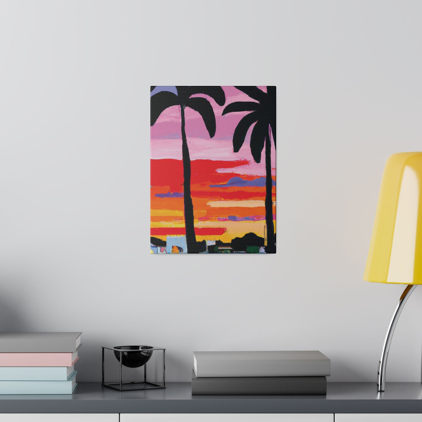 8284X - Miami Beach Sunset Painting Print | Miami | Beach | Sunset | Poster | Home Decor | Wall Art | Canvas