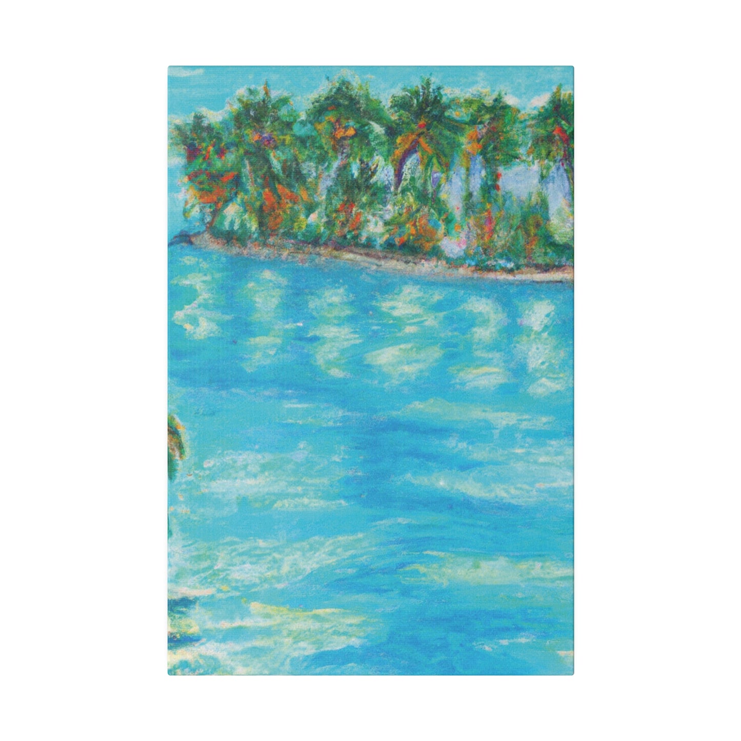 8625Q - Bahamas Ocean Painting Print | Bahamas | Ocean | Beach | Poster | Home Decor | Wall Art | Canvas