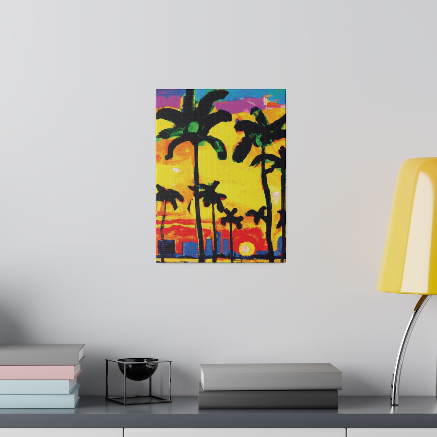 9497Z - Miami Beach Sunset Painting Print | Miami | Beach | Sunset | Poster | Home Decor | Wall Art | Canvas