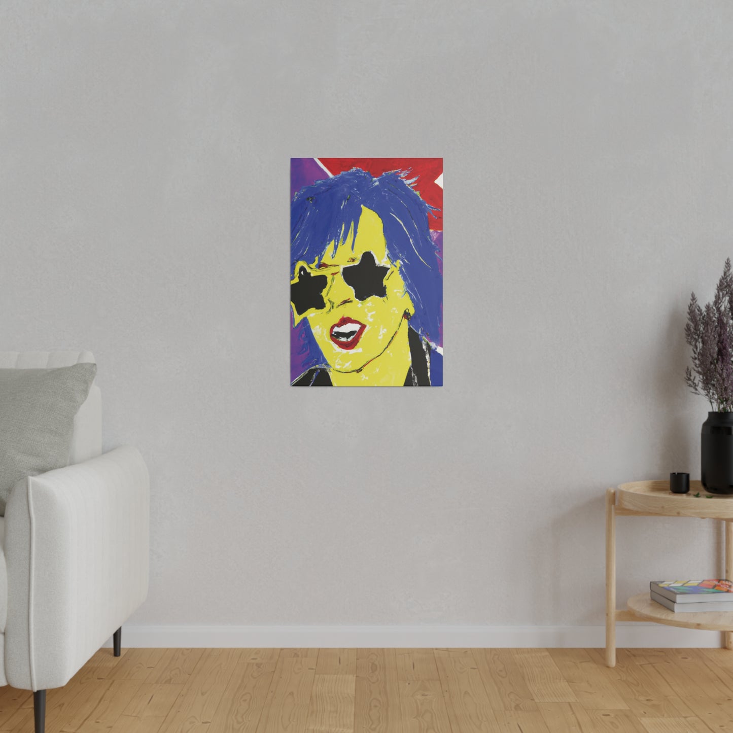 6721Z - Rockstar Painting Print | Face | Abstract | Poster | Home Decor | Wall Art | Music Art | Canvas