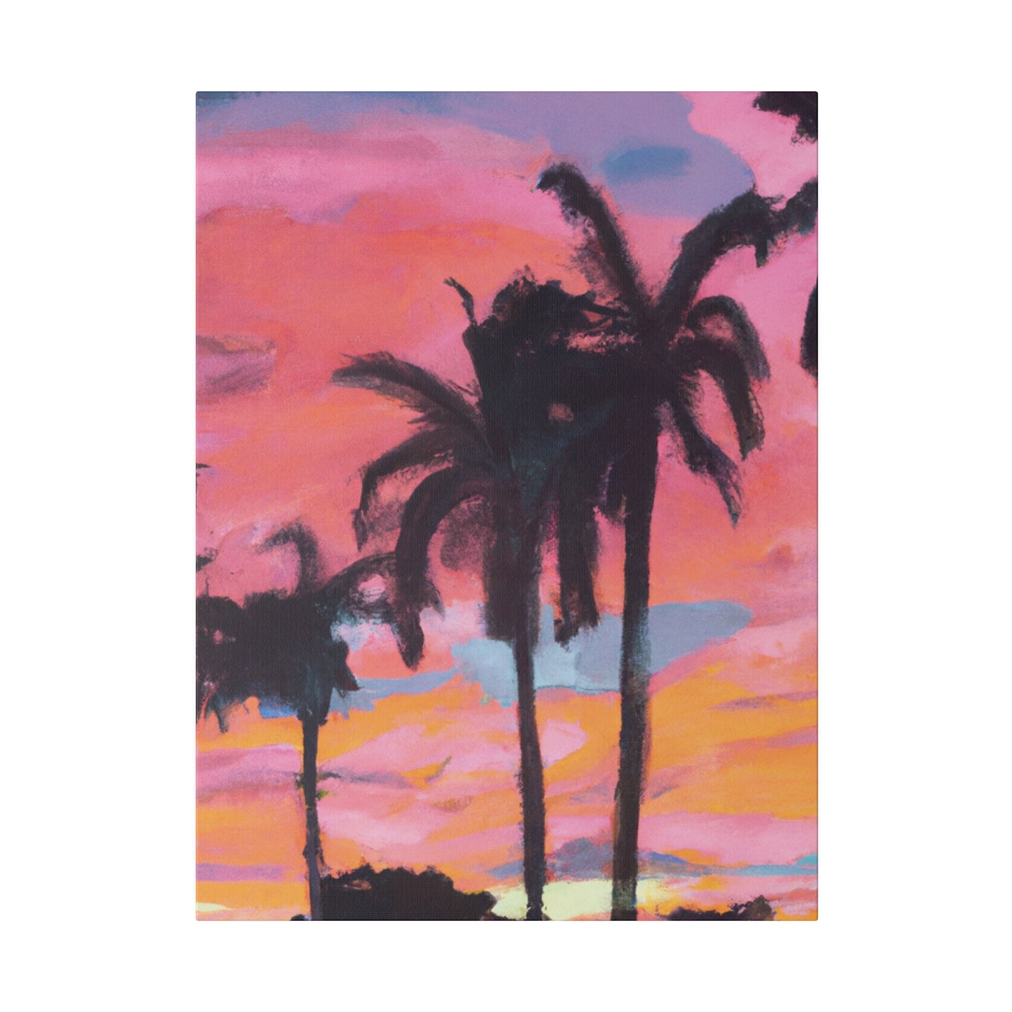 6349G - Miami Beach Sunset Painting Print | Miami | Beach | Sunset | Poster | Home Decor | Wall Art | Canvas