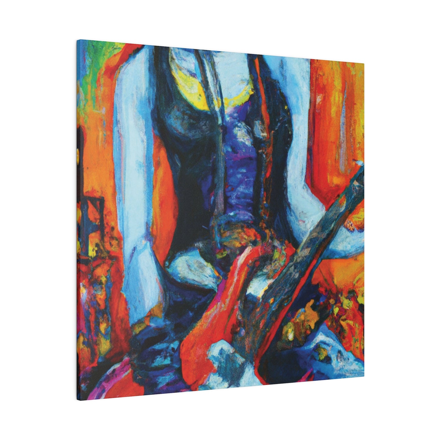 9232G - Rockstar Oil Painting Style Print | Poster | Home Decor | Wall Art | Music Art | Canvas