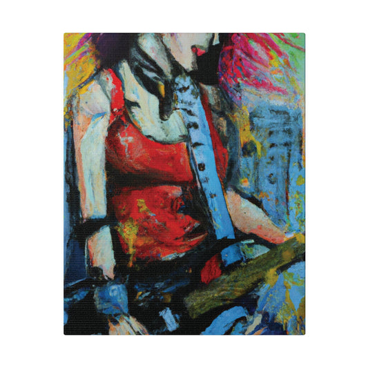 8424V - Rockstar Oil Painting Style Print | Poster | Home Decor | Wall Art | Music Art | Canvas