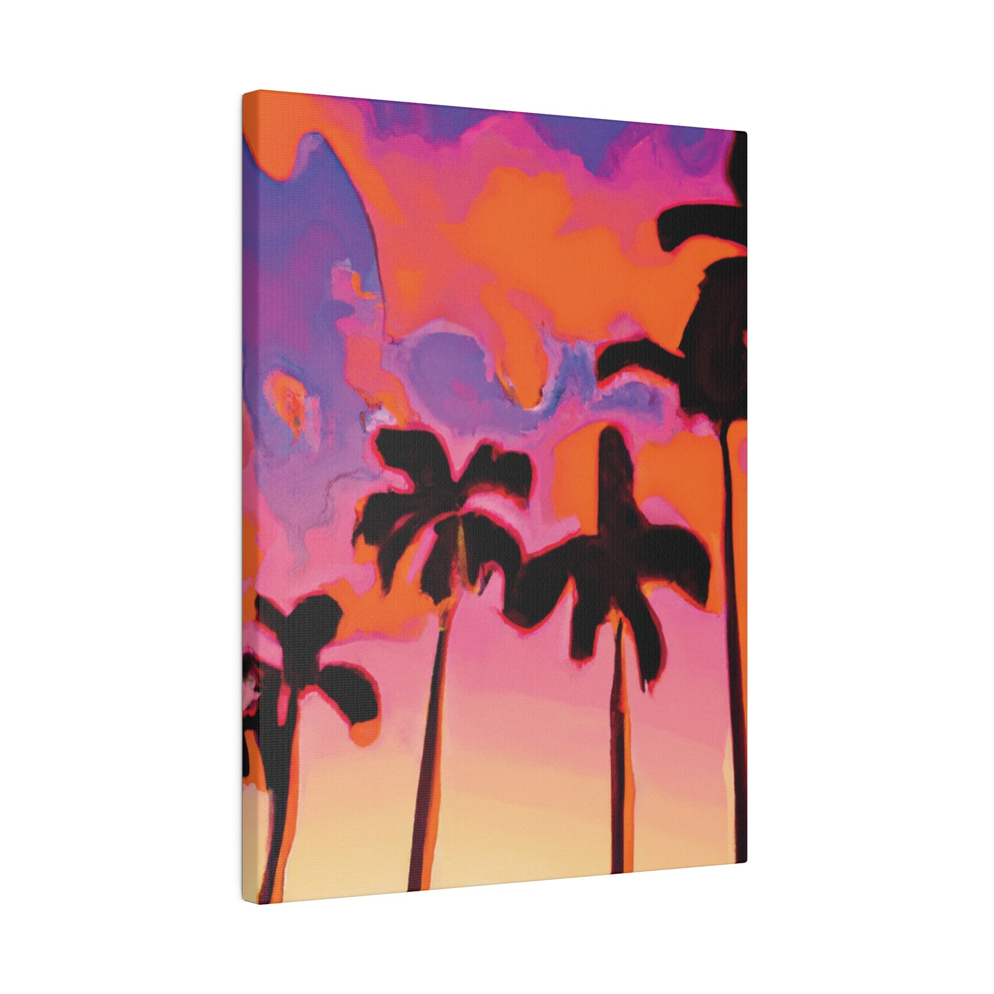 7182U - Miami Beach Sunset Painting Print | Miami | Beach | Sunset | Poster | Home Decor | Wall Art | Canvas