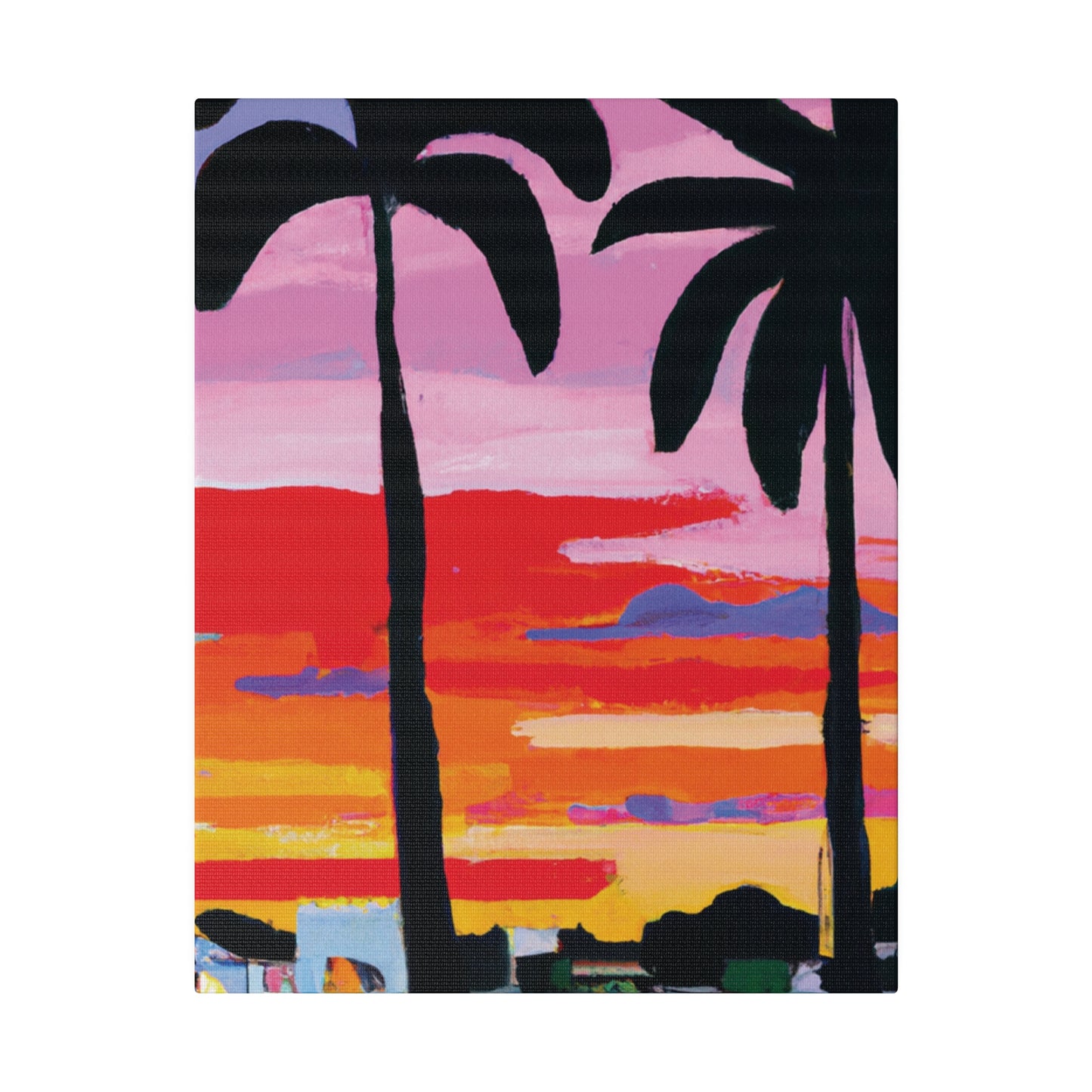 8284X - Miami Beach Sunset Painting Print | Miami | Beach | Sunset | Poster | Home Decor | Wall Art | Canvas