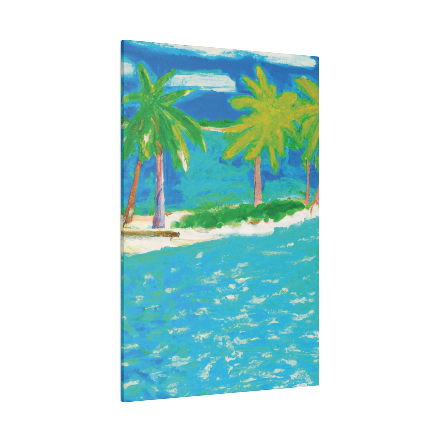 3271K - Bahamas Ocean Painting Print | Bahamas | Ocean | Beach | Poster | Home Decor | Wall Art | Canvas