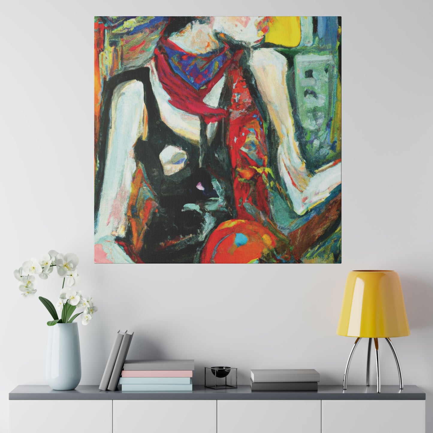 8733Q - Rockstar Oil Painting Style Print | Poster | Home Decor | Wall Art | Music Art | Canvas