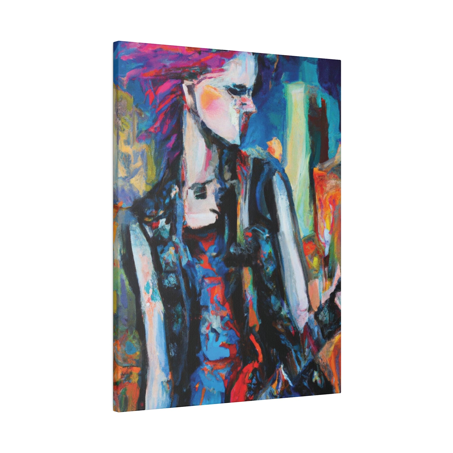 6491R - Rockstar Oil Painting Style Print | Poster | Home Decor | Wall Art | Music Art | Canvas