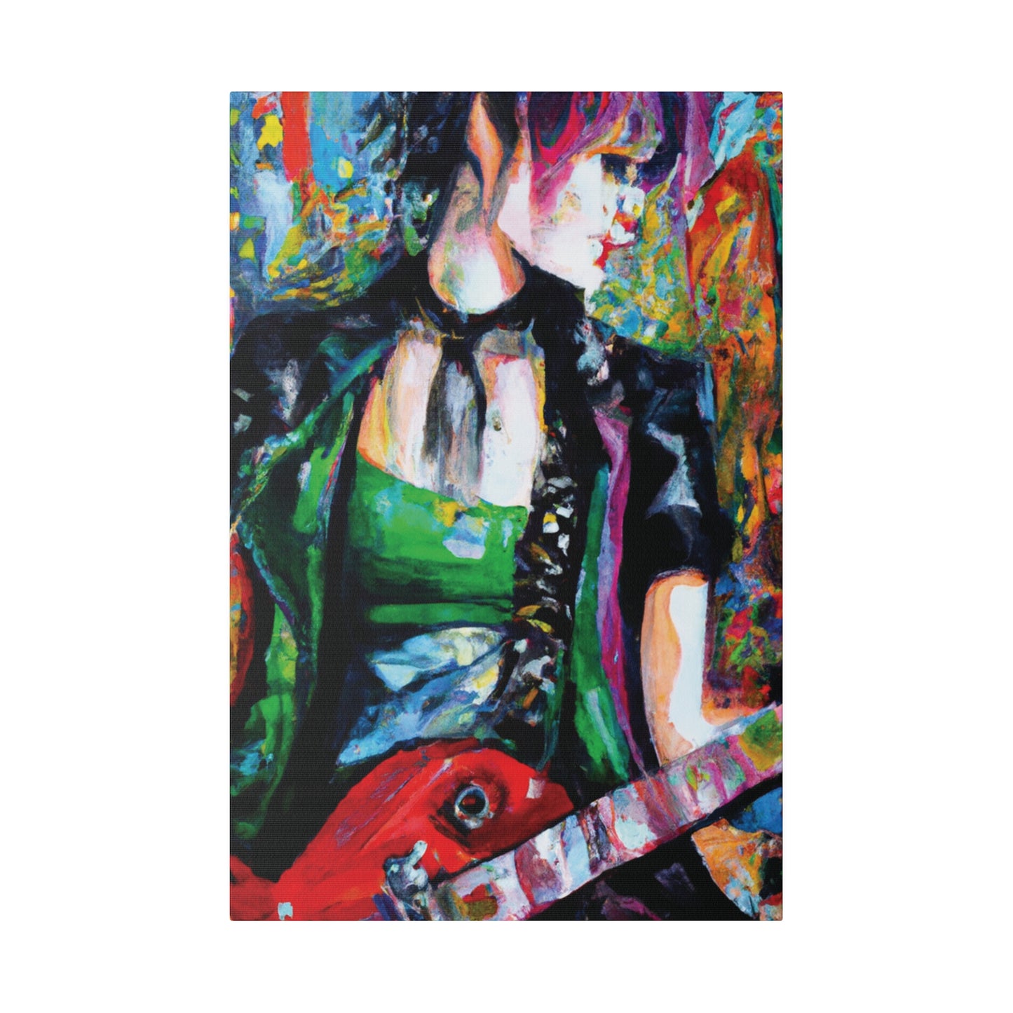 9737J - Rockstar Oil Painting Style Print | Poster | Home Decor | Wall Art | Music Art | Canvas