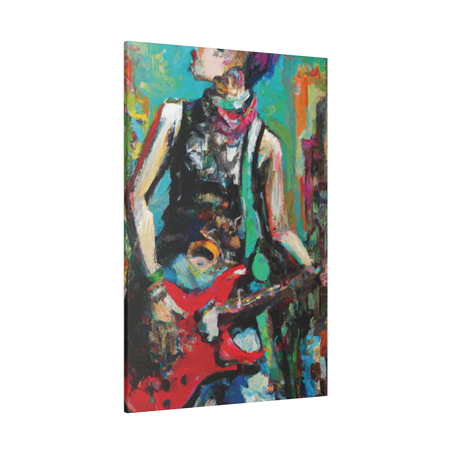 9287Z - Rockstar Oil Painting Style Print | Poster | Home Decor | Wall Art | Music Art | Canvas