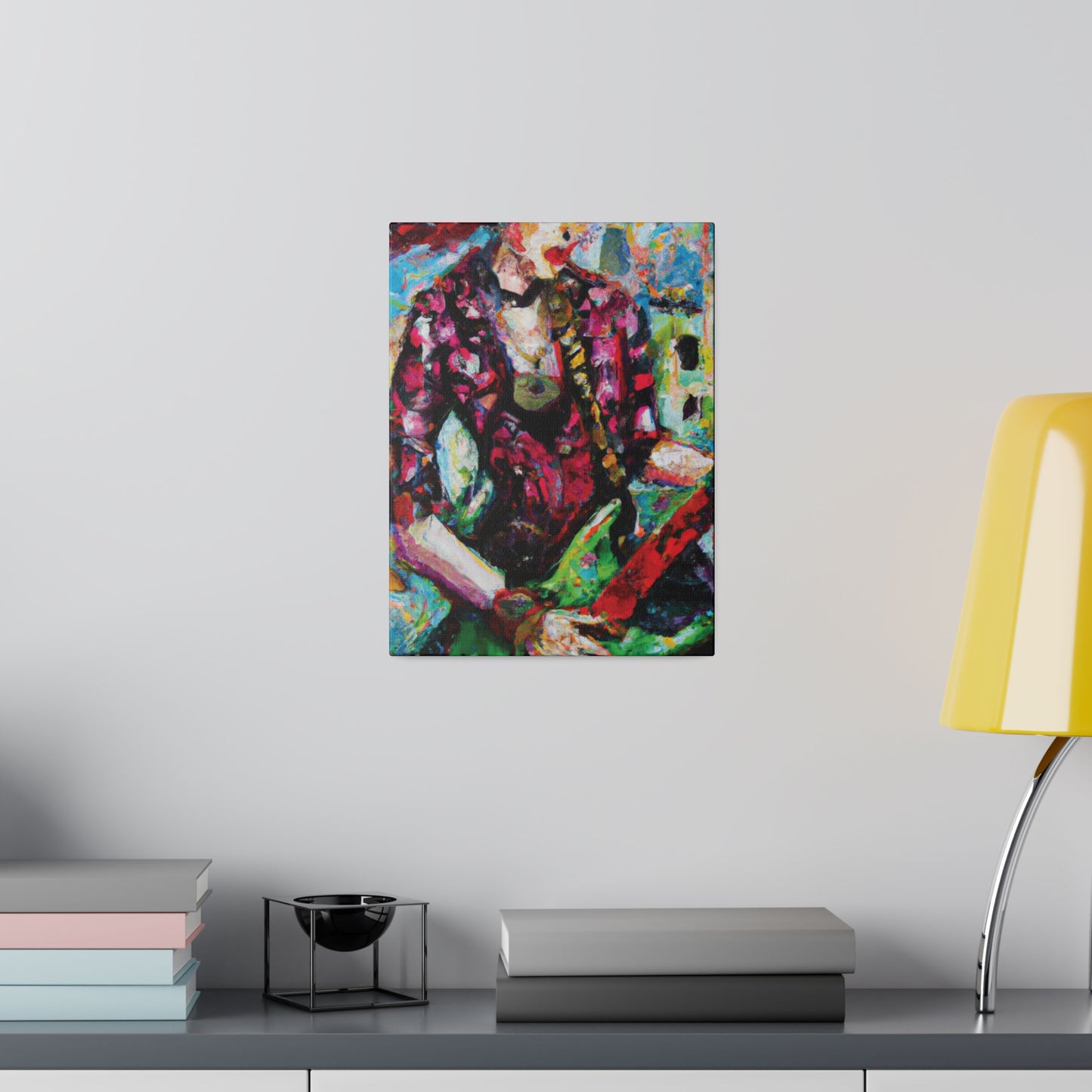 9453F - Rockstar Oil Painting Style Print | Poster | Home Decor | Wall Art | Music Art | Canvas