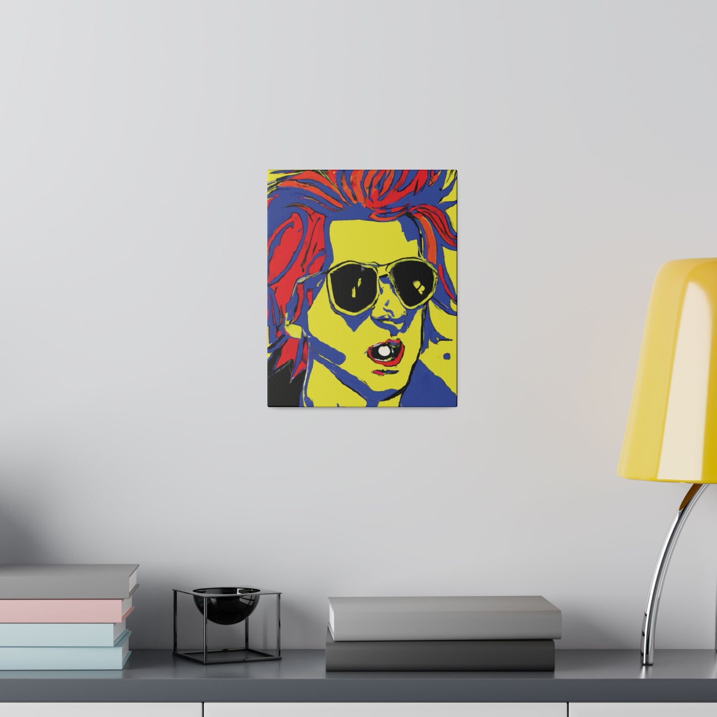 7446Z - Rockstar Painting Print | Face | Abstract | Poster | Home Decor | Wall Art | Music Art | Canvas