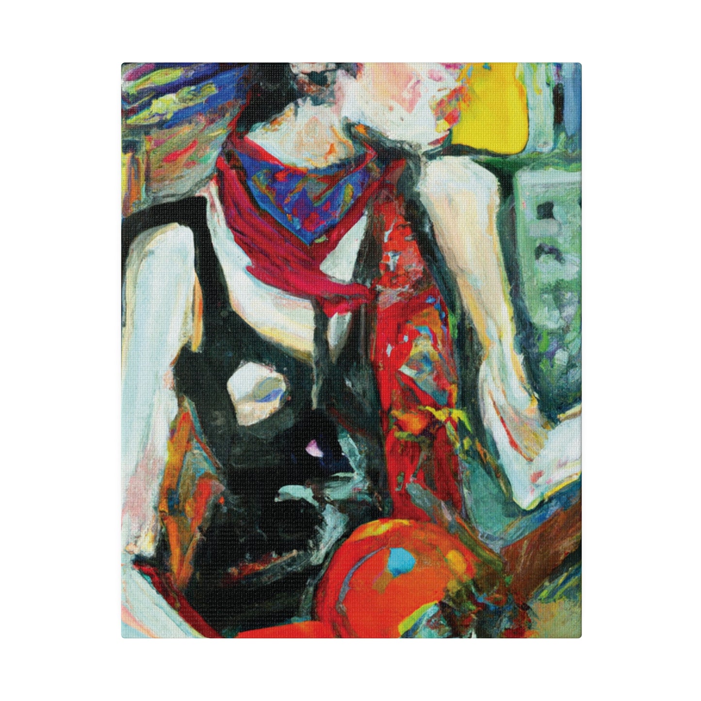 8733Q - Rockstar Oil Painting Style Print | Poster | Home Decor | Wall Art | Music Art | Canvas