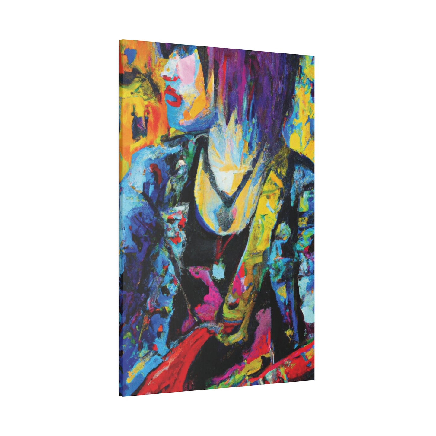 9756Z - Rockstar Oil Painting Style Print | Poster | Home Decor | Wall Art | Music Art | Canvas