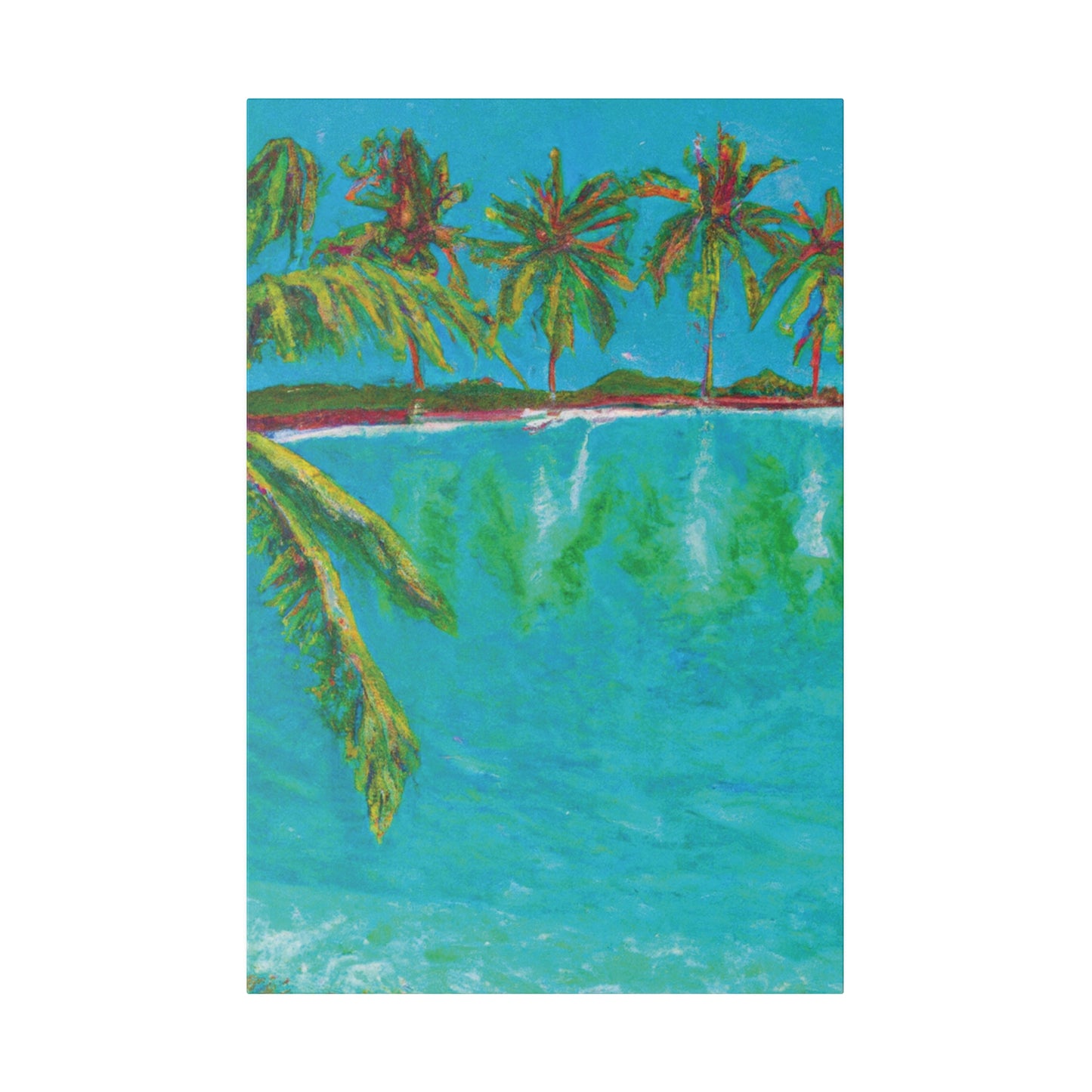 3255Q - Bahamas Ocean Painting Print | Bahamas | Ocean | Beach | Poster | Home Decor | Wall Art | Canvas