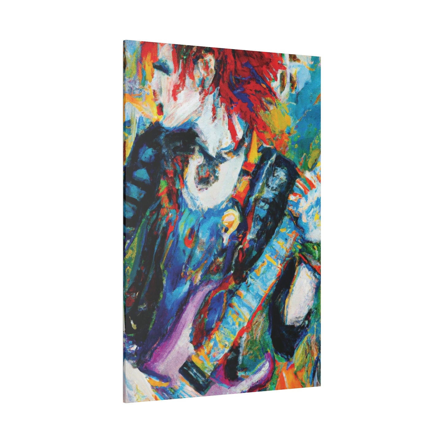 7458A - Rockstar Oil Painting Style Print | Poster | Home Decor | Wall Art | Music Art | Canvas