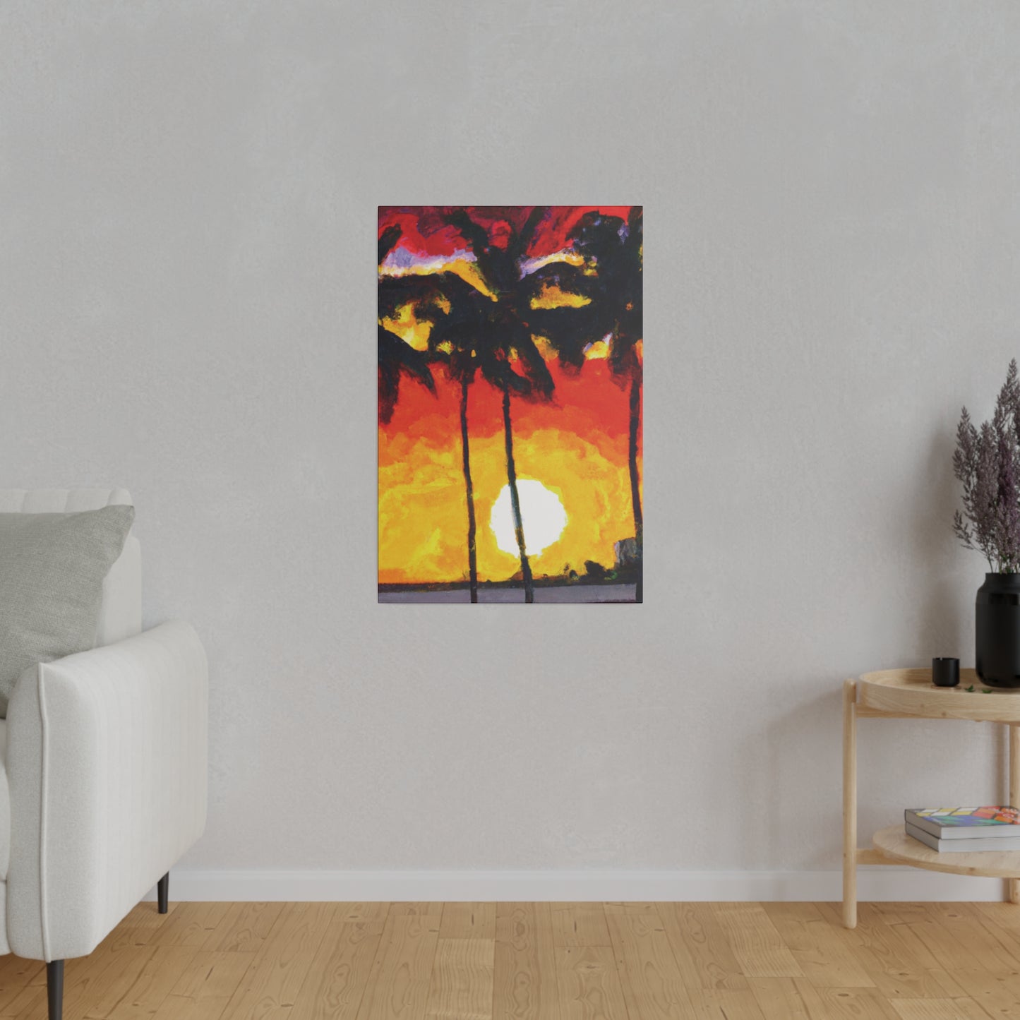 6973R - Miami Beach Sunset Painting Print | Miami | Beach | Sunset | Poster | Home Decor | Wall Art | Canvas