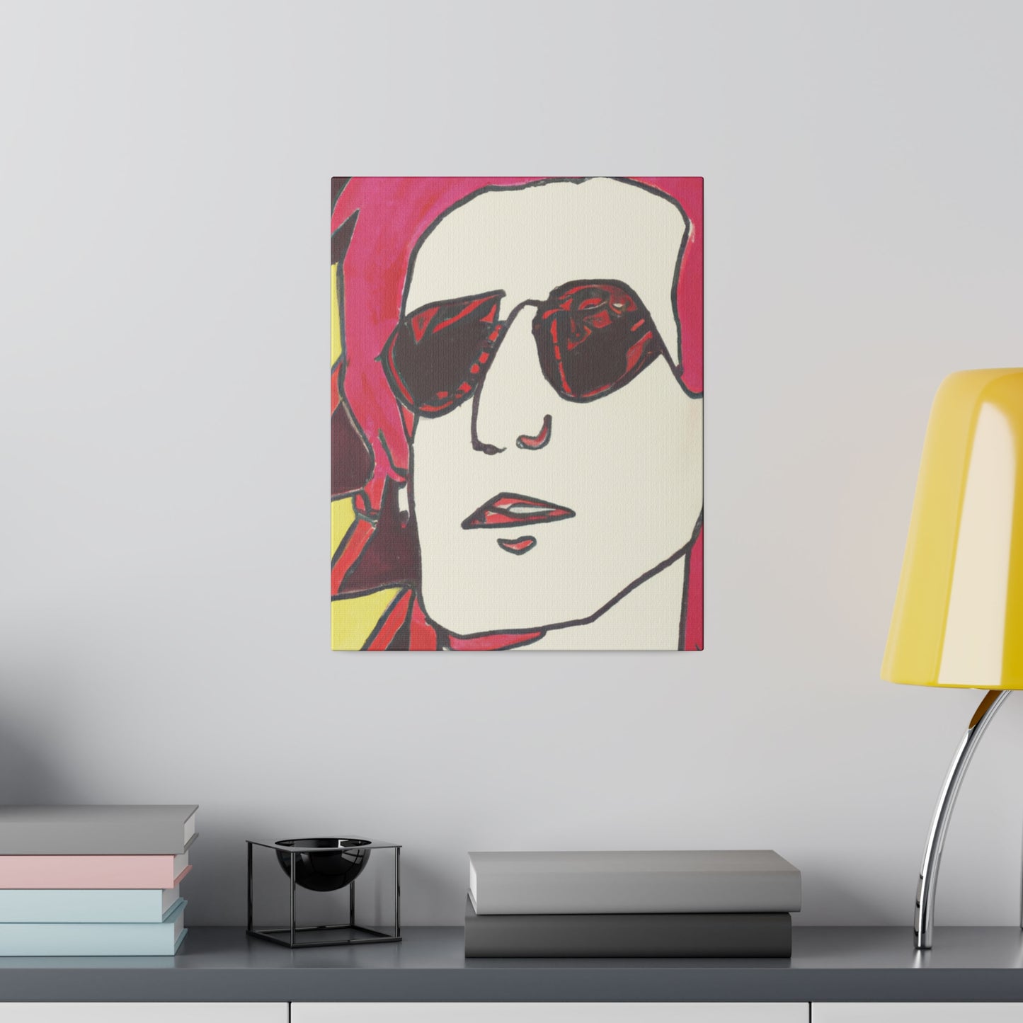 9247A - Rockstar Painting Print | Face | Abstract | Poster | Home Decor | Wall Art | Music Art | Canvas