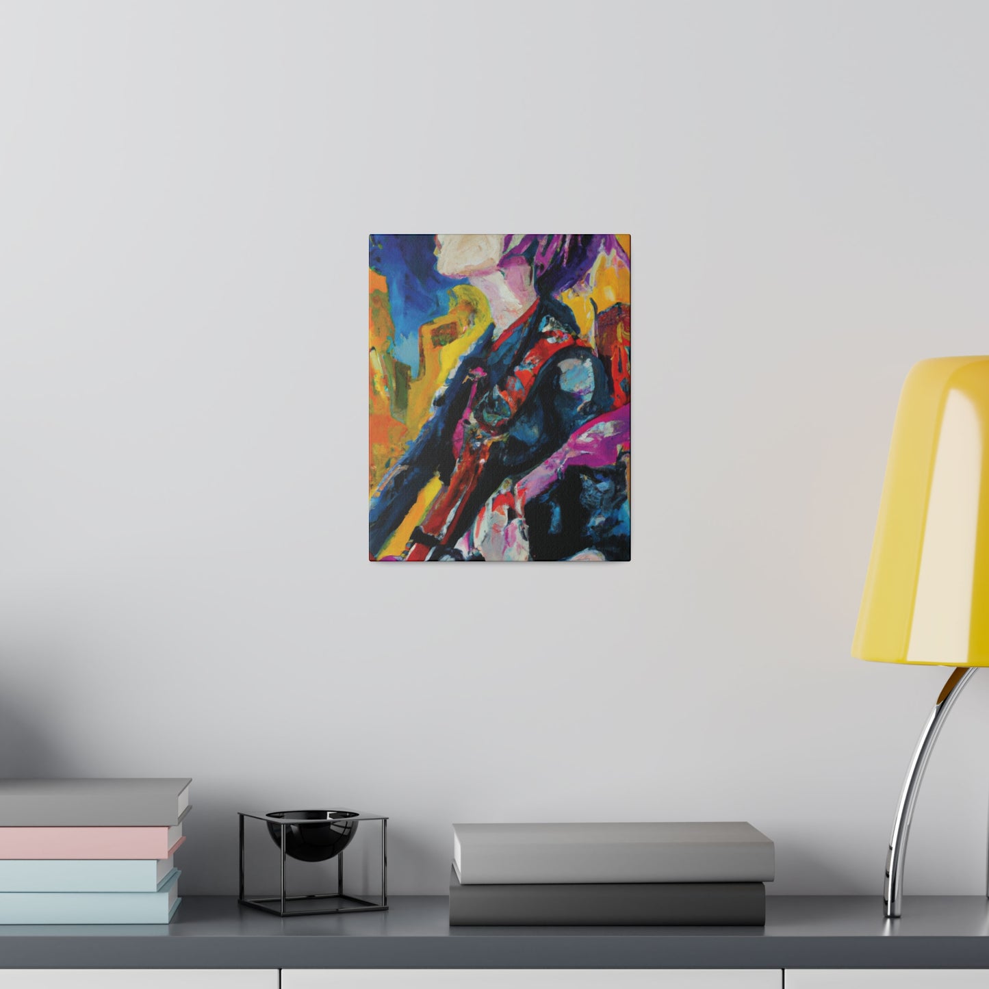 8245D - Rockstar Oil Painting Style Print | Poster | Home Decor | Wall Art | Music Art | Canvas