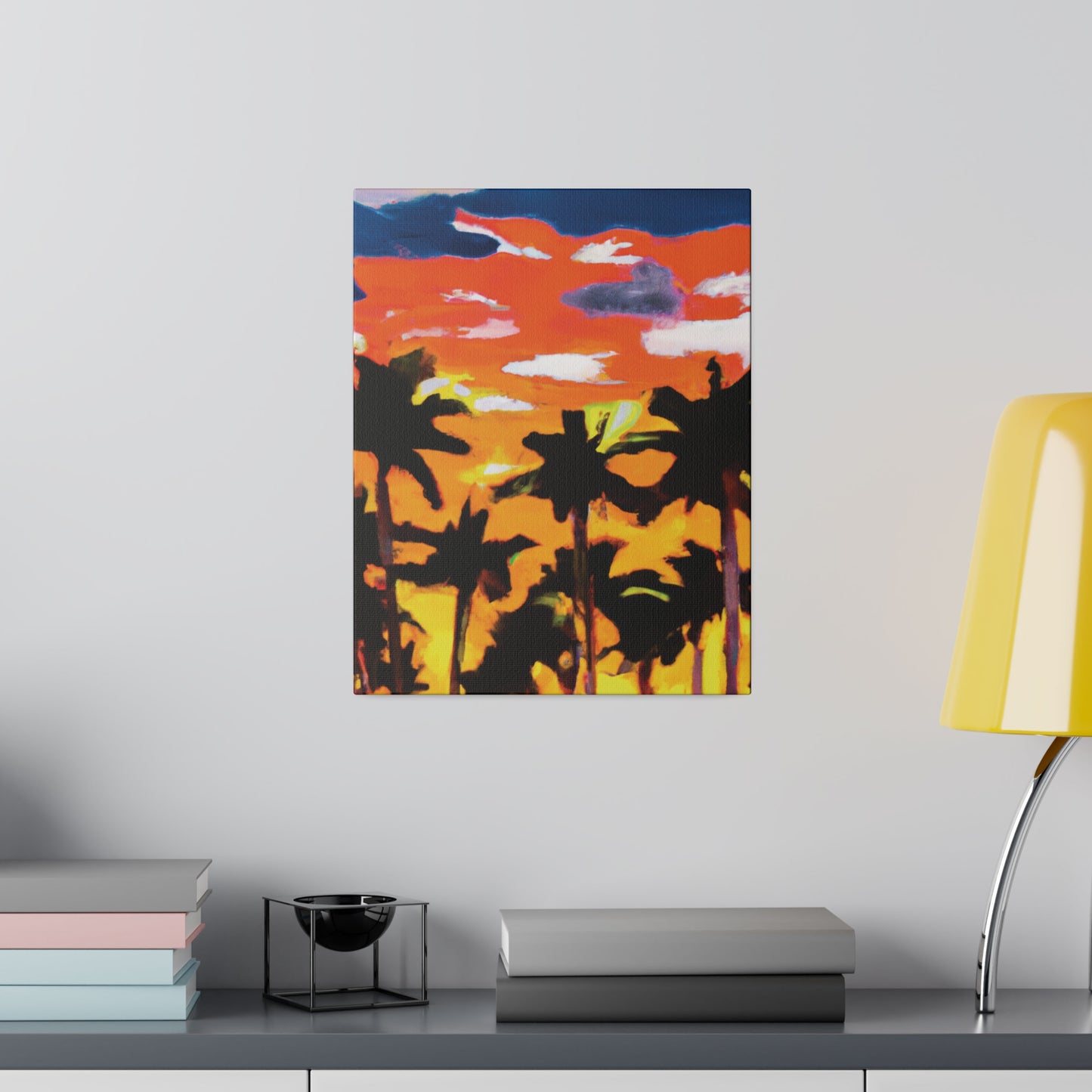 8206A - Miami Beach Sunset Painting Print | Miami | Beach | Sunset | Poster | Home Decor | Wall Art | Canvas