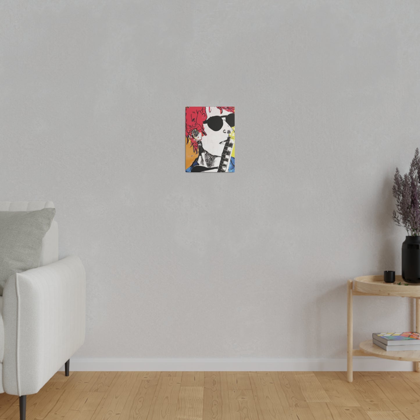 8995T - Rockstar Painting Print | Face | Abstract | Poster | Home Decor | Wall Art | Music Art | Canvas