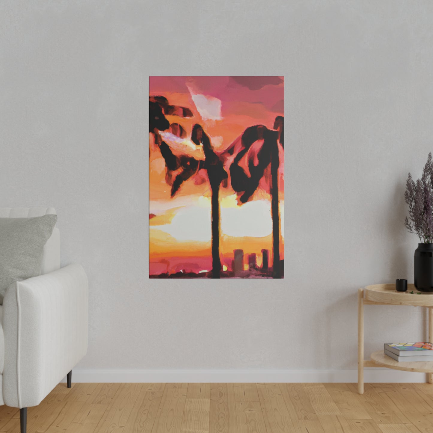 6372O - Miami Beach Sunset Painting Print | Miami | Beach | Sunset | Poster | Home Decor | Wall Art | Canvas