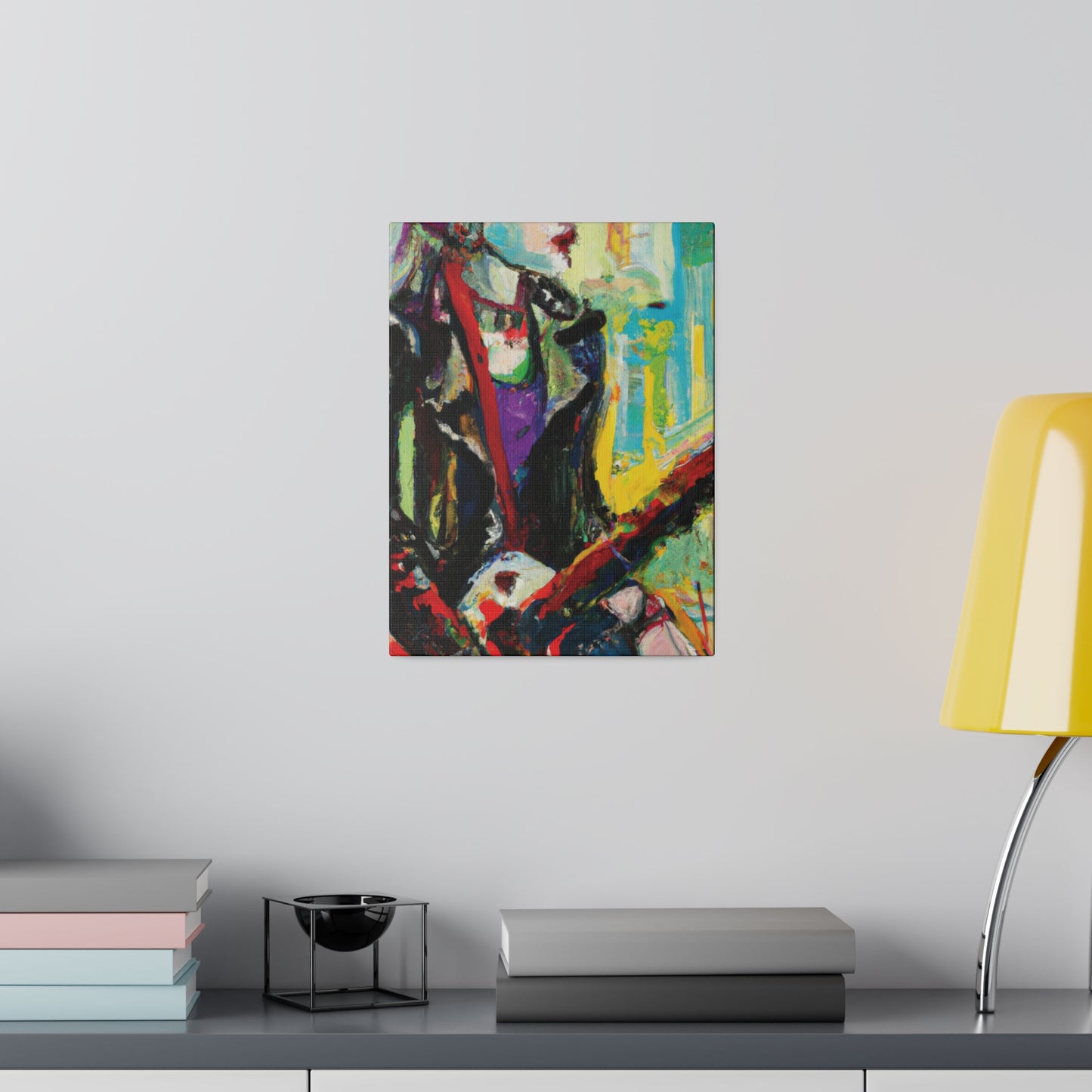 4247P - Rockstar Oil Painting Style Print | Poster | Home Decor | Wall Art | Music Art | Canvas