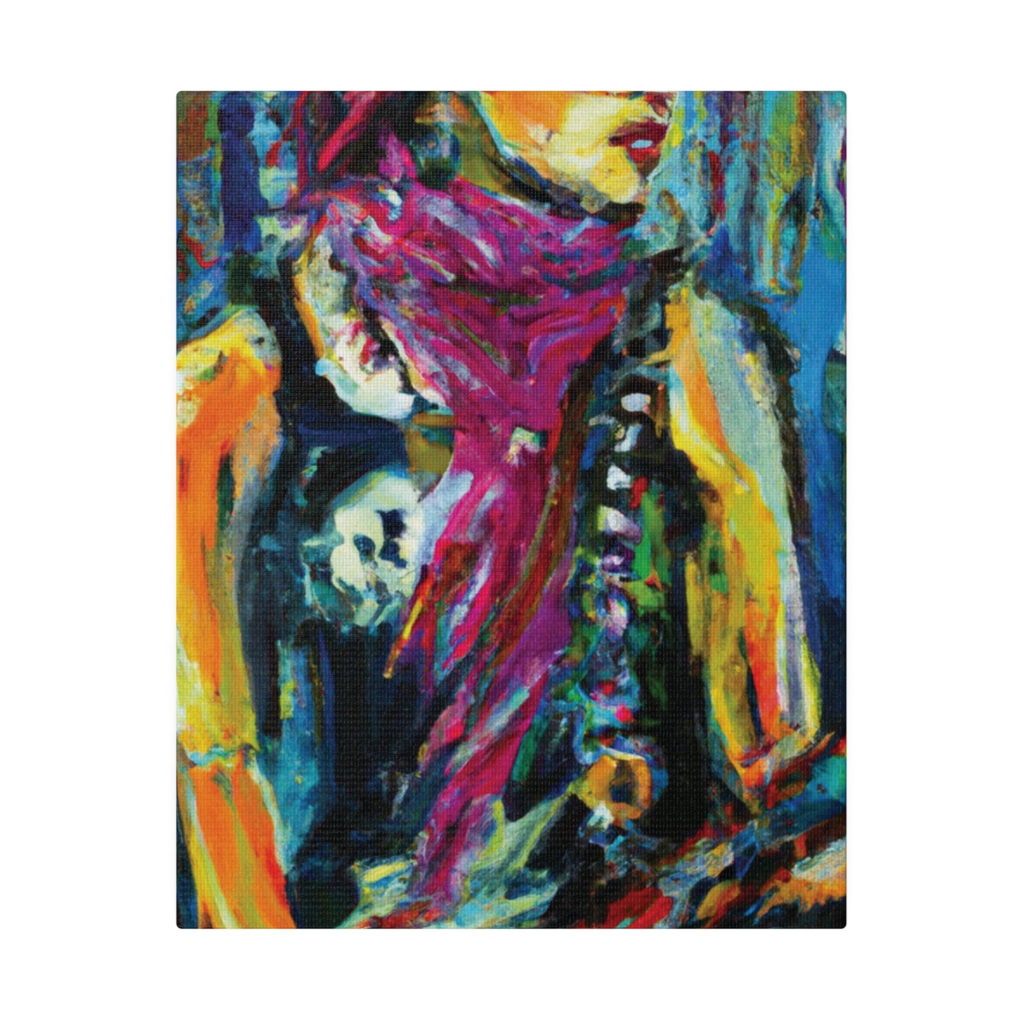 4264P - Rockstar Oil Painting Style Print | Poster | Home Decor | Wall Art | Music Art | Canvas