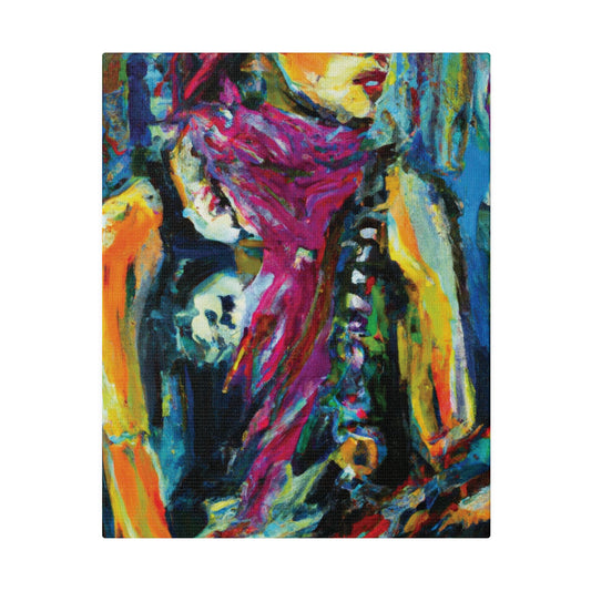 4264P - Rockstar Oil Painting Style Print | Poster | Home Decor | Wall Art | Music Art | Canvas