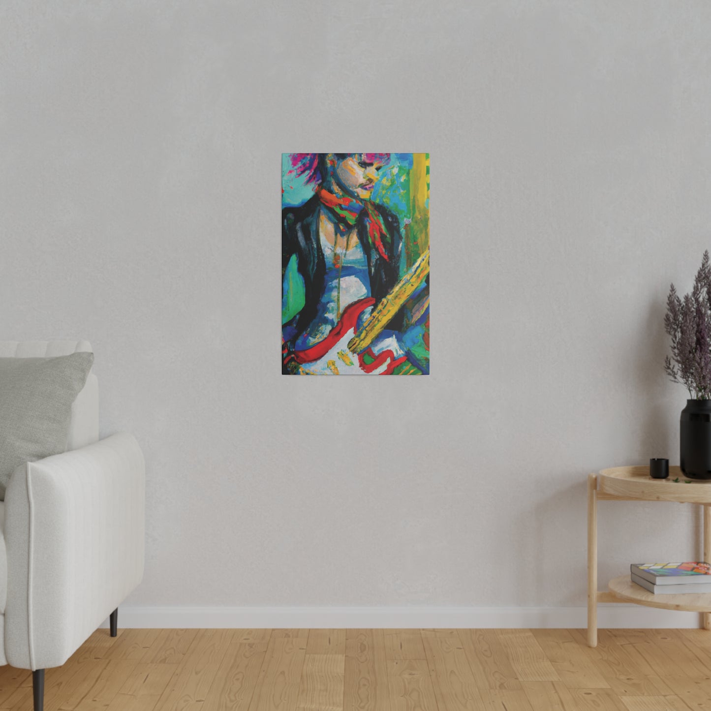 7264L - Rockstar Oil Painting Style Print | Poster | Home Decor | Wall Art | Music Art | Canvas