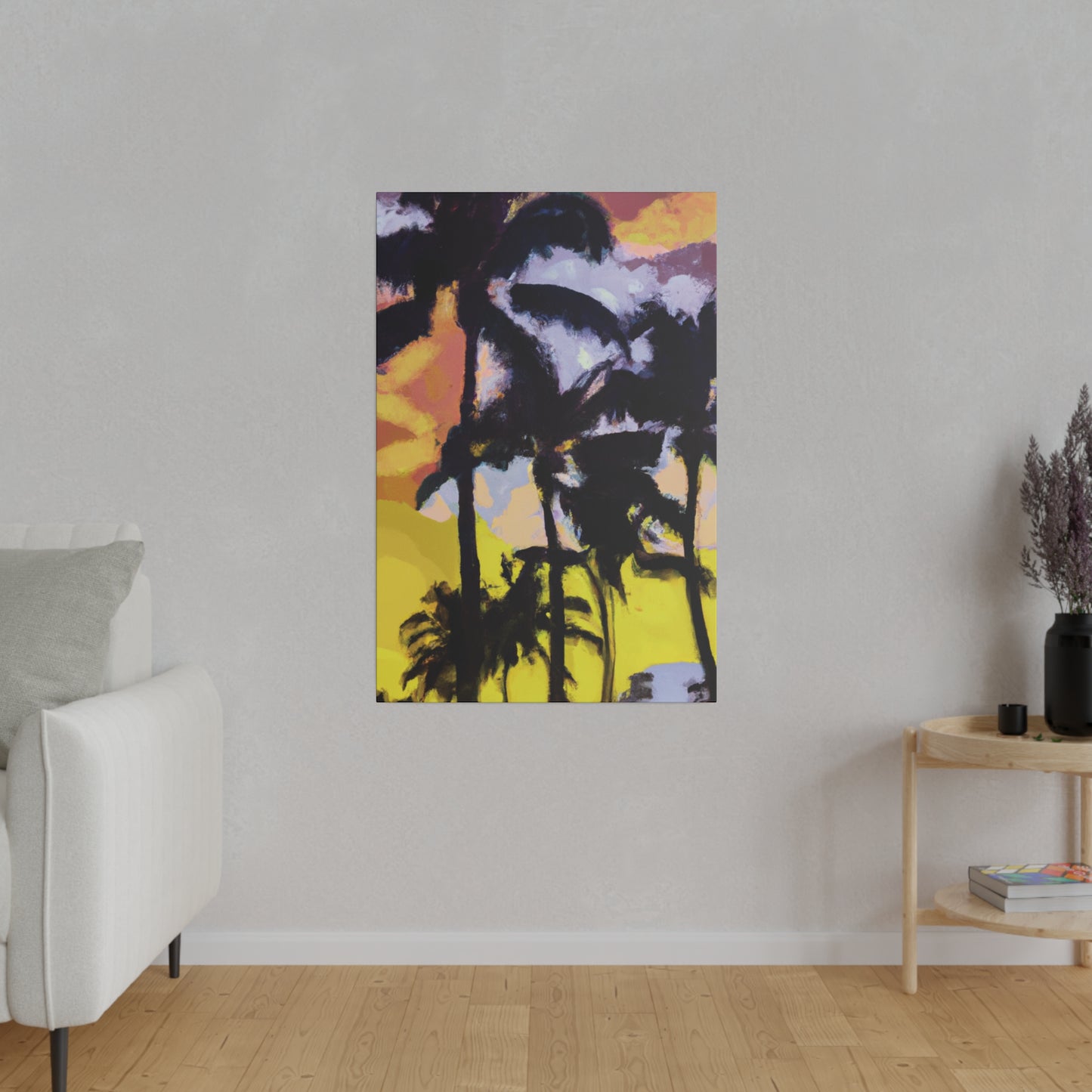 3753W - Miami Beach Sunset Painting Print | Miami | Beach | Sunset | Poster | Home Decor | Wall Art | Canvas