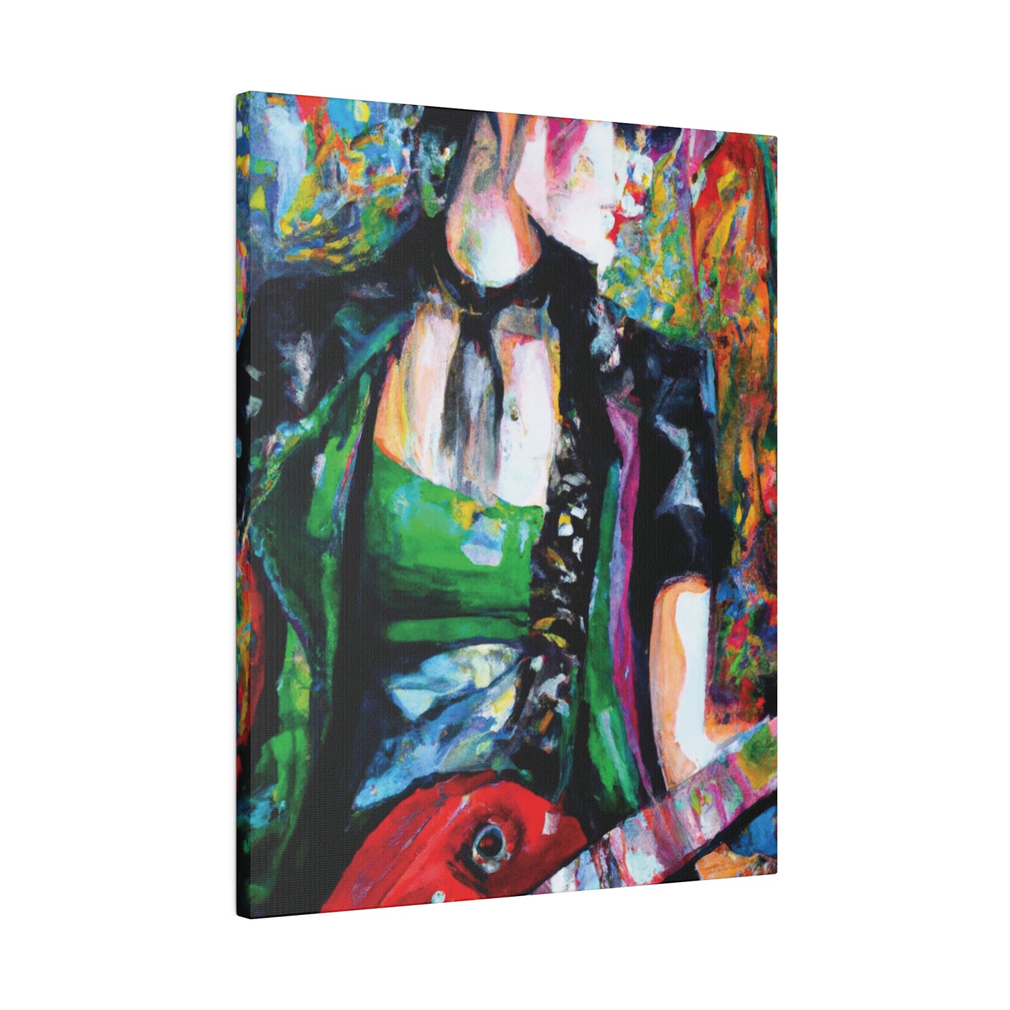 9737J - Rockstar Oil Painting Style Print | Poster | Home Decor | Wall Art | Music Art | Canvas