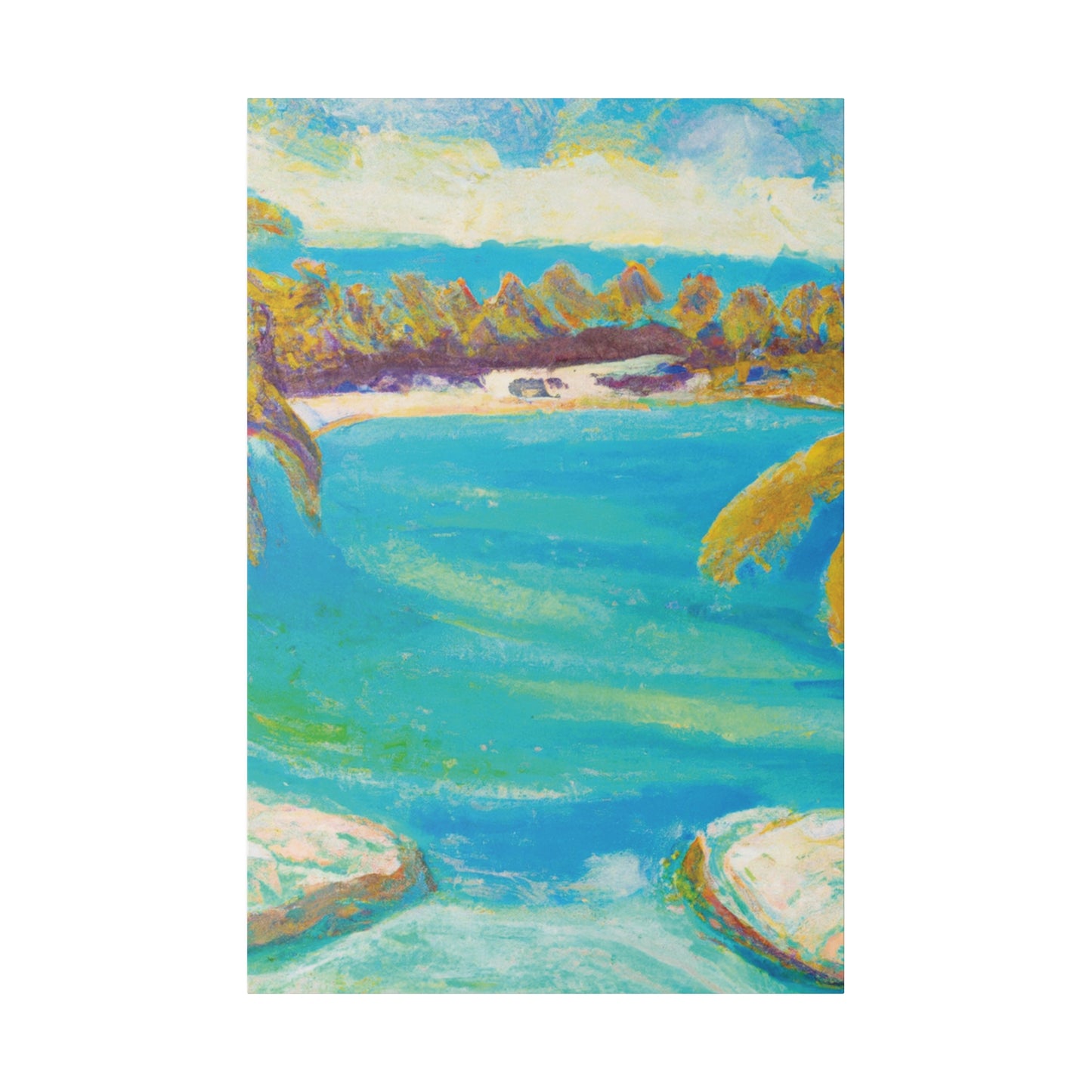 5706H - Bahamas Ocean Painting Print | Bahamas | Ocean | Beach | Poster | Home Decor | Wall Art | Canvas