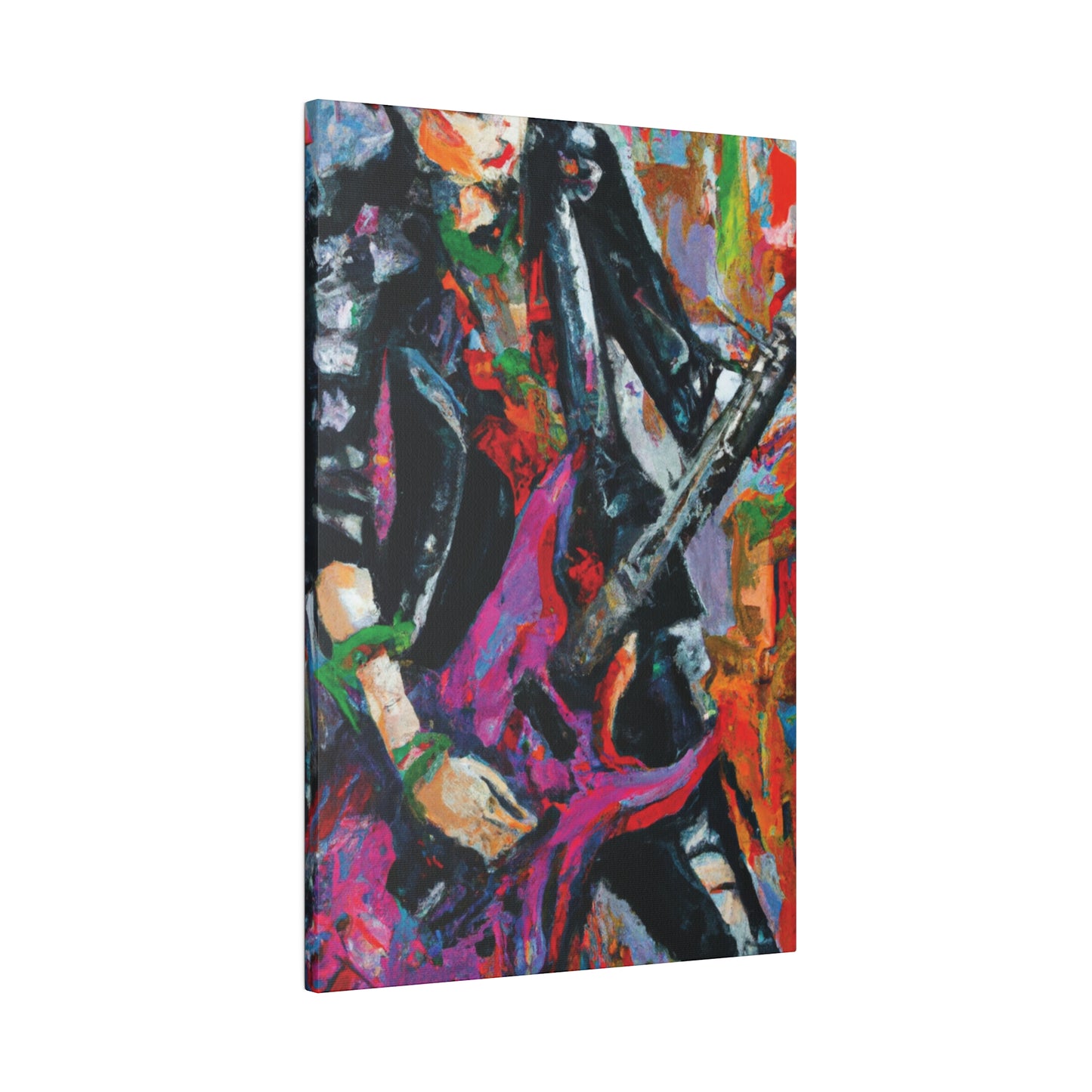 3622Z - Rockstar Oil Painting Style Print | Poster | Home Decor | Wall Art | Music Art | Canvas