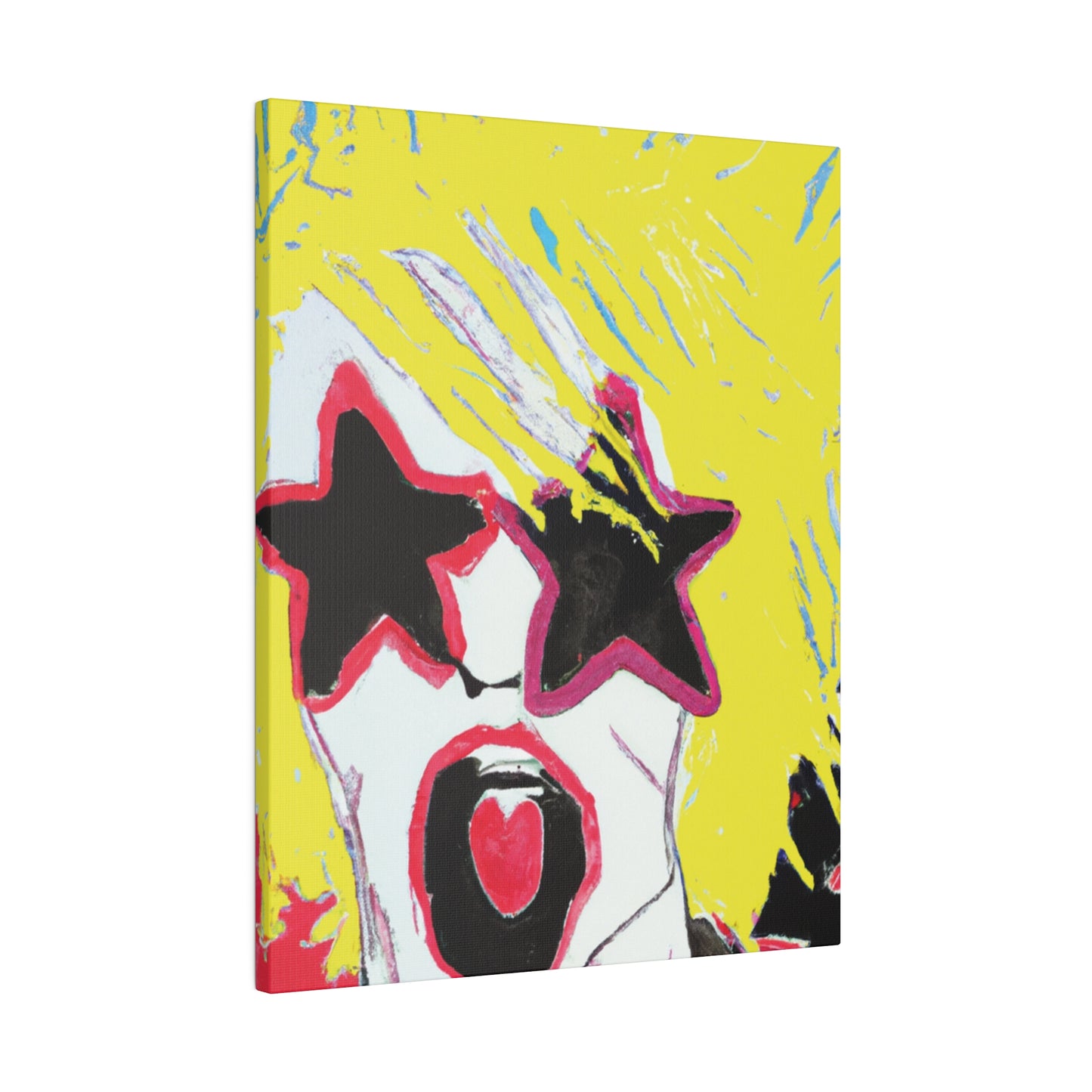 6256G - Rockstar Painting Print | Face | Abstract | Poster | Home Decor | Wall Art | Music Art | Canvas