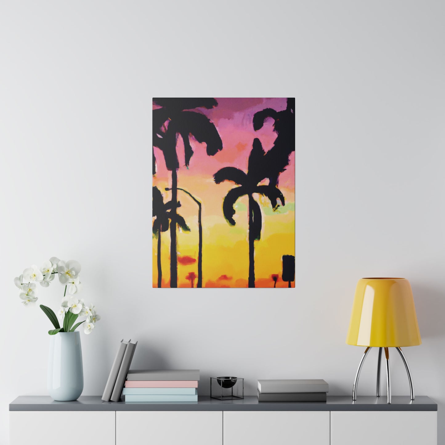 1792J - Miami Beach Sunset Painting Print | Miami | Beach | Sunset | Poster | Home Decor | Wall Art | Canvas