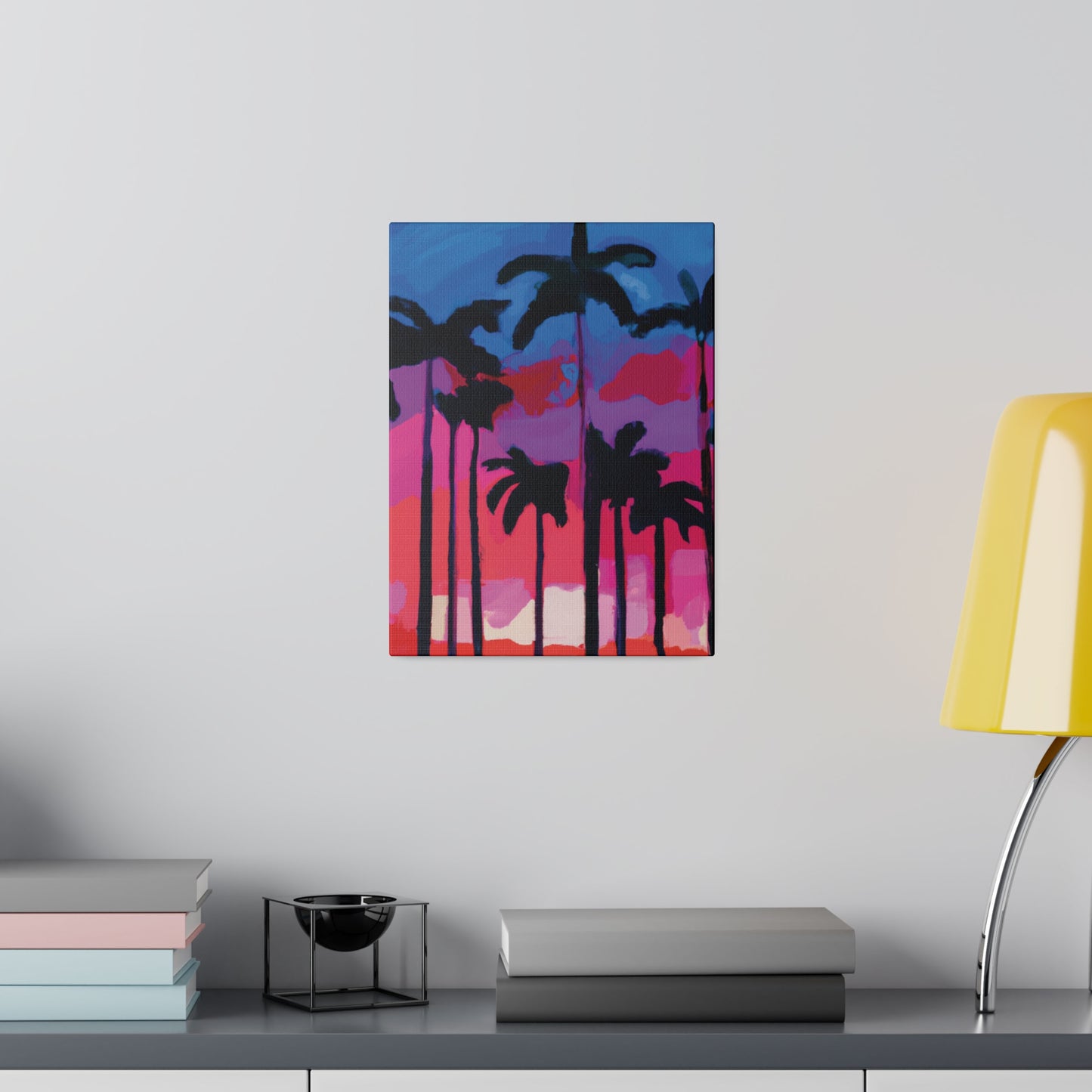 7245Y - Miami Beach Sunset Painting Print | Miami | Beach | Sunset | Poster | Home Decor | Wall Art | Canvas