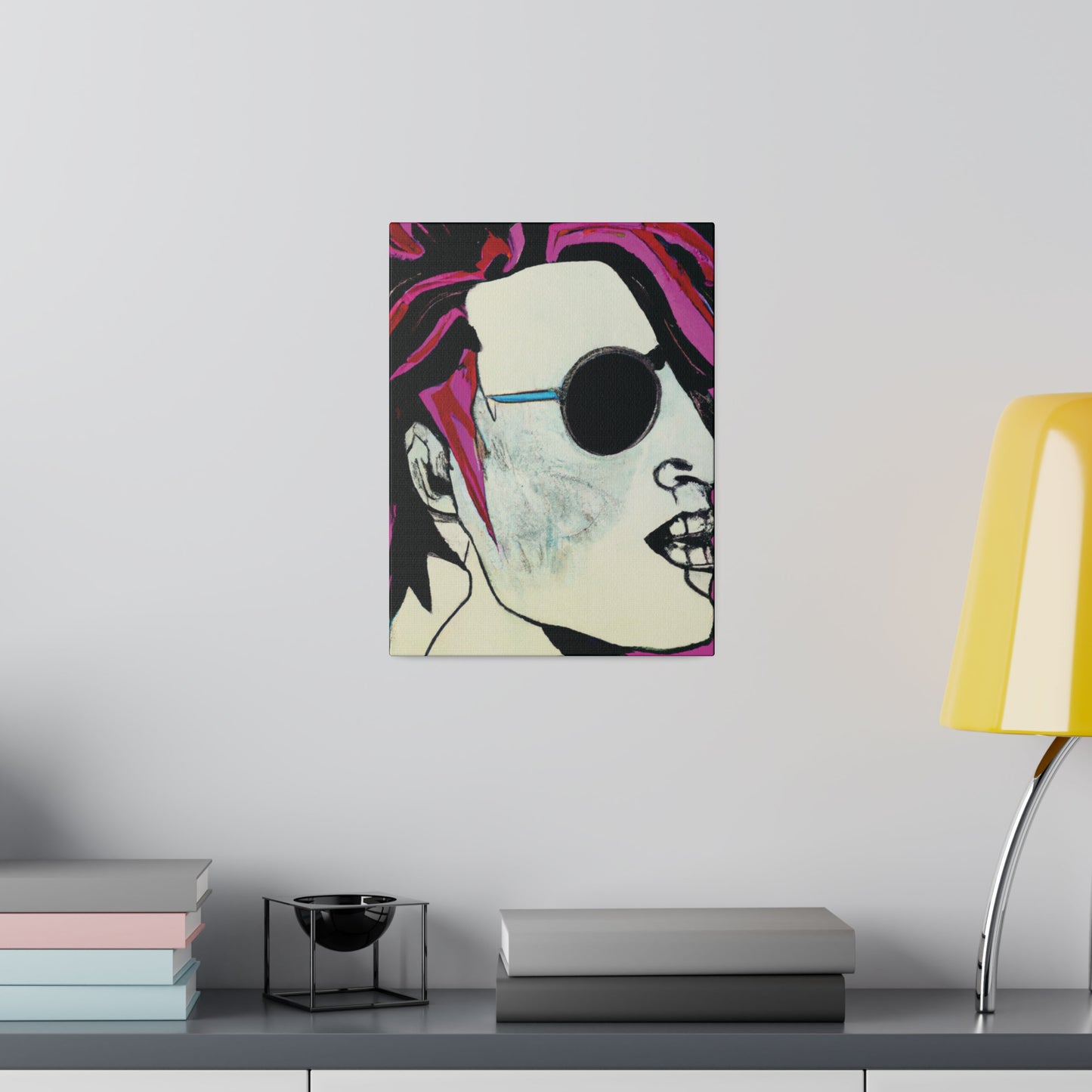 8159X - Rockstar Painting Print | Face | Abstract | Poster | Home Decor | Wall Art | Music Art | Canvas