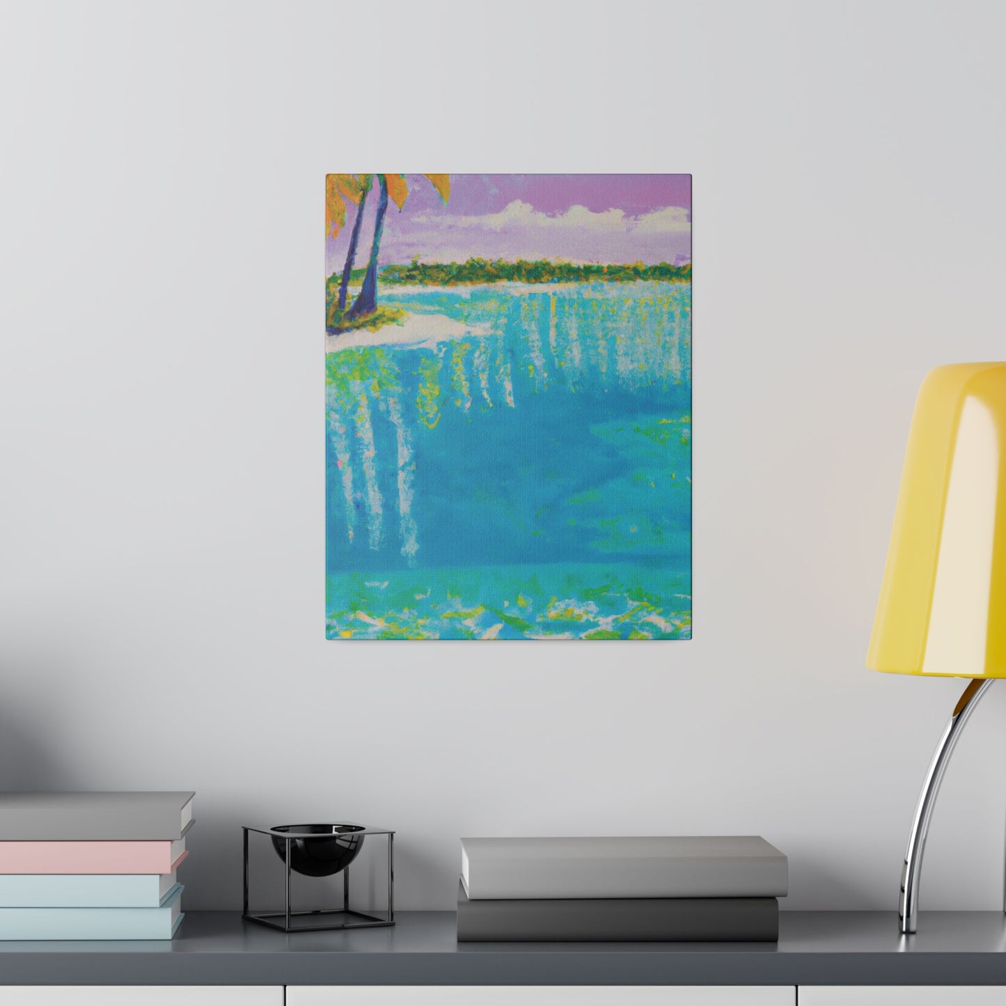 4568K - Bahamas Ocean Painting Print | Bahamas | Ocean | Beach | Poster | Home Decor | Wall Art | Canvas