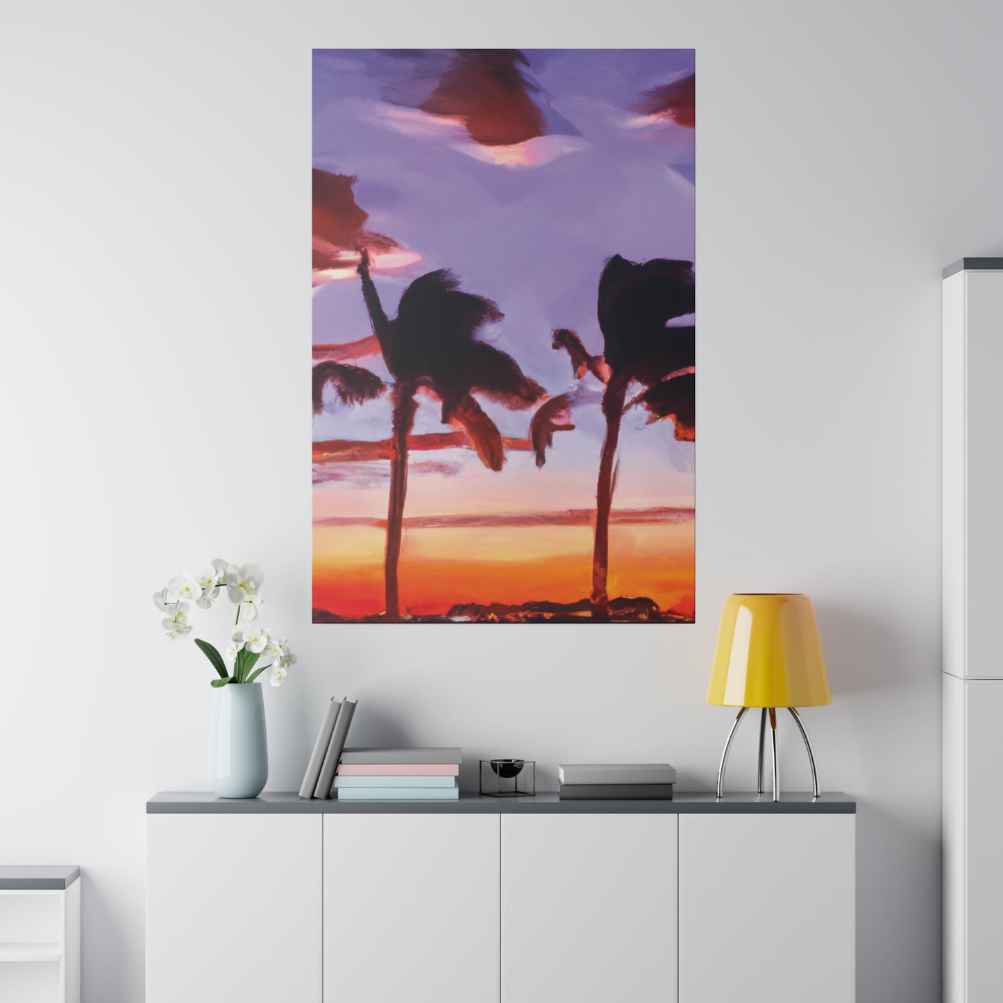 7491X - Miami Beach Sunset Painting Print | Miami | Beach | Sunset | Poster | Home Decor | Wall Art | Canvas