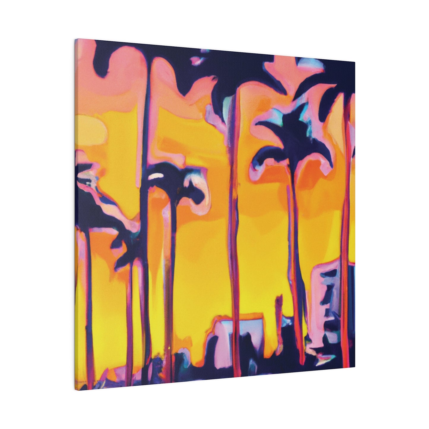 9692W - Miami Beach Sunset Painting Print | Miami | Beach | Sunset | Poster | Home Decor | Wall Art | Canvas