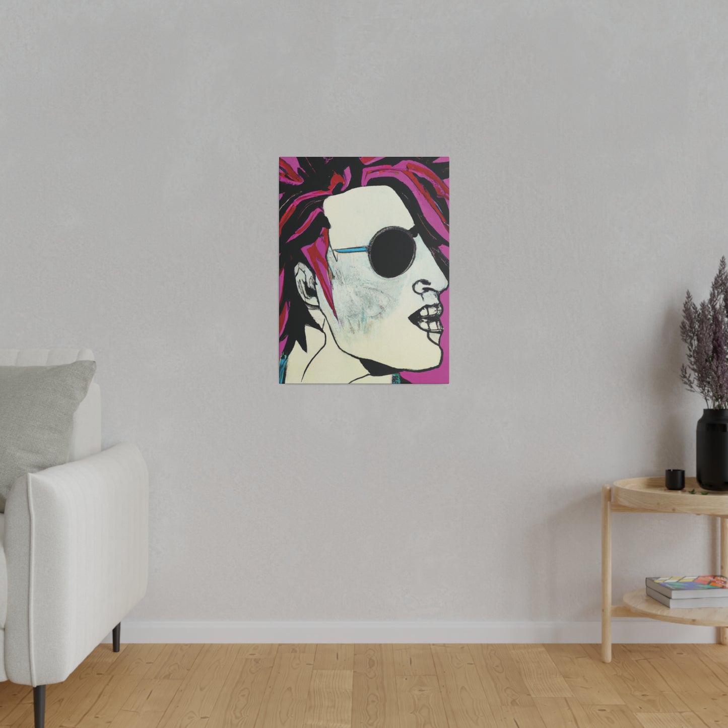 8159X - Rockstar Painting Print | Face | Abstract | Poster | Home Decor | Wall Art | Music Art | Canvas