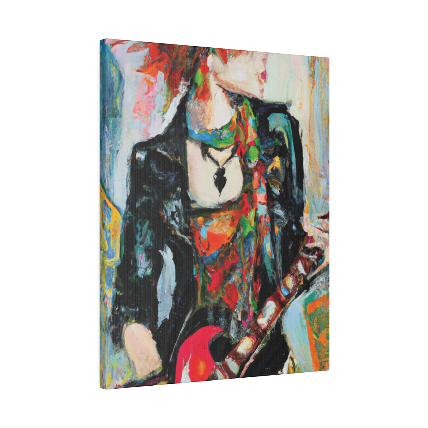 7482S - Rockstar Oil Painting Style Print | Poster | Home Decor | Wall Art | Music Art | Canvas