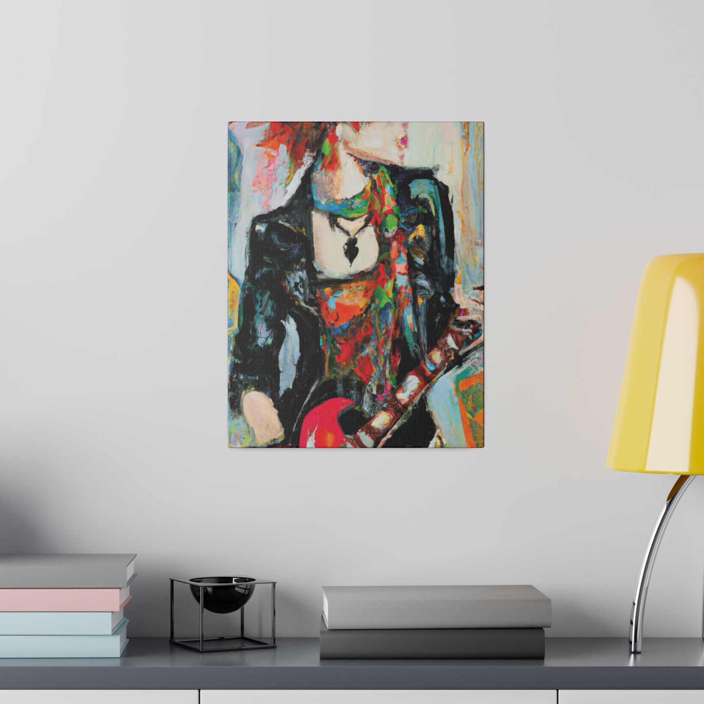 7482S - Rockstar Oil Painting Style Print | Poster | Home Decor | Wall Art | Music Art | Canvas