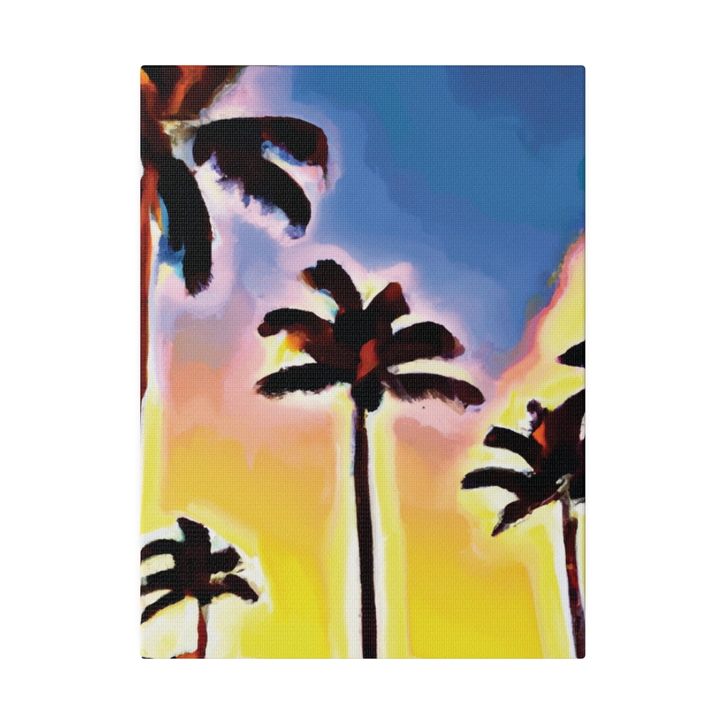 3437Q - Miami Beach Sunset Painting Print | Miami | Beach | Sunset | Poster | Home Decor | Wall Art | Canvas