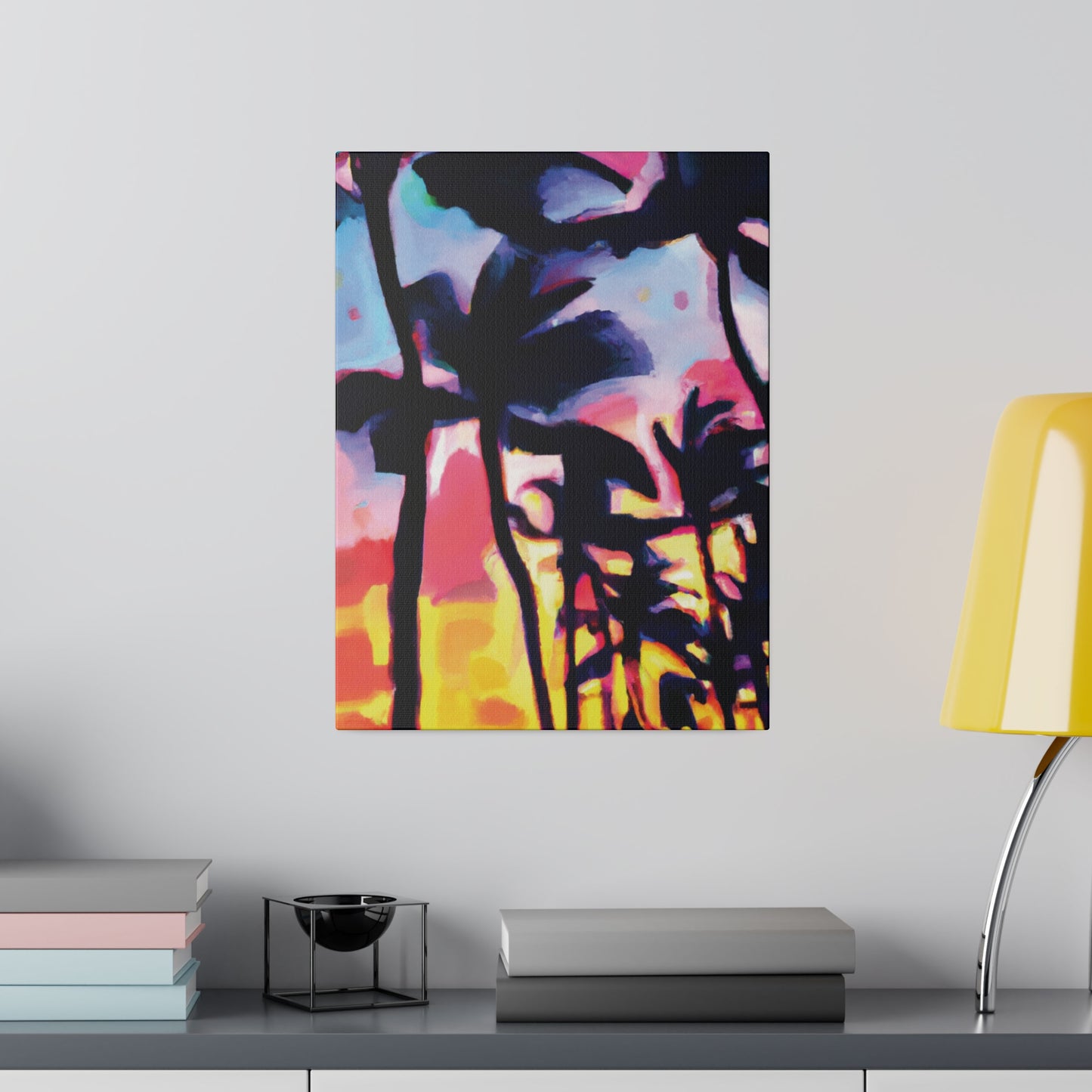 2637V - Miami Beach Sunset Painting Print | Miami | Beach | Sunset | Poster | Home Decor | Wall Art | Canvas