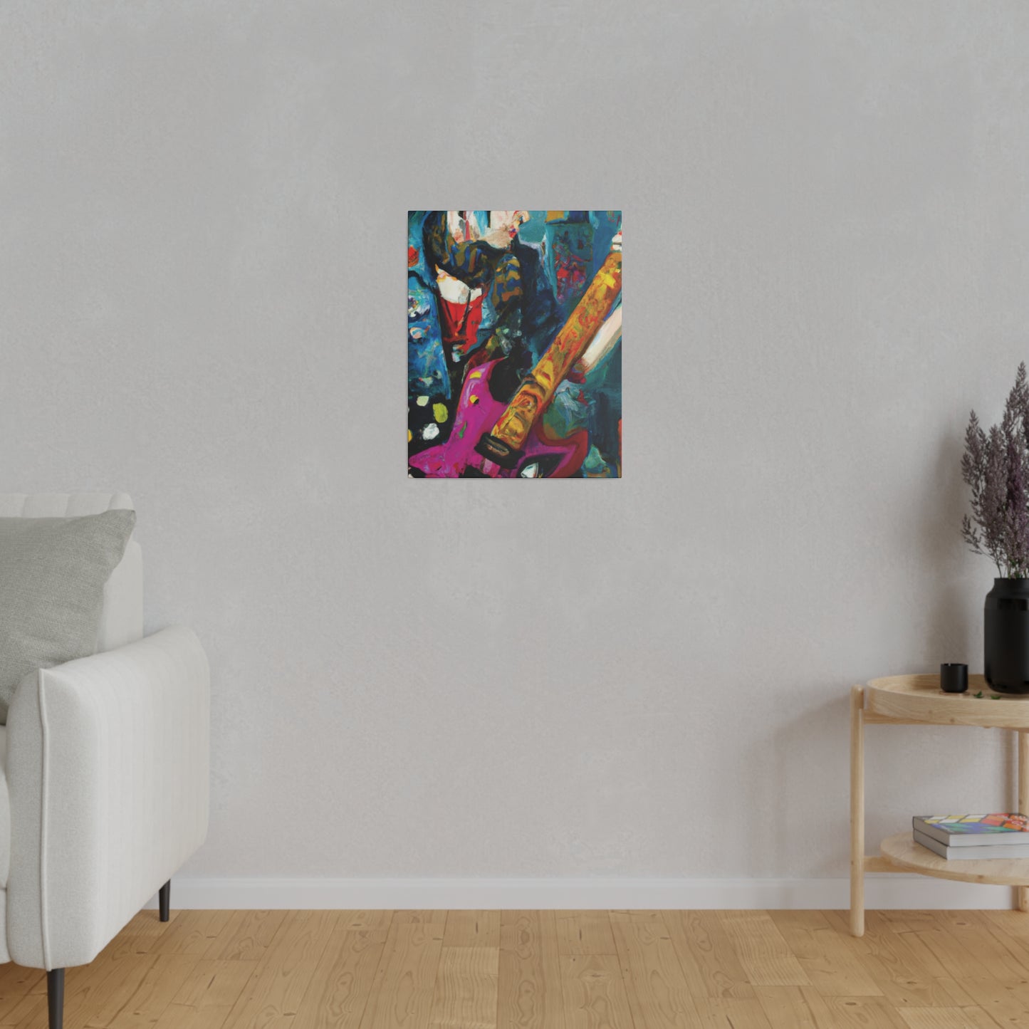 7272P - Rockstar Oil Painting Style Print | Poster | Home Decor | Wall Art | Music Art | Canvas