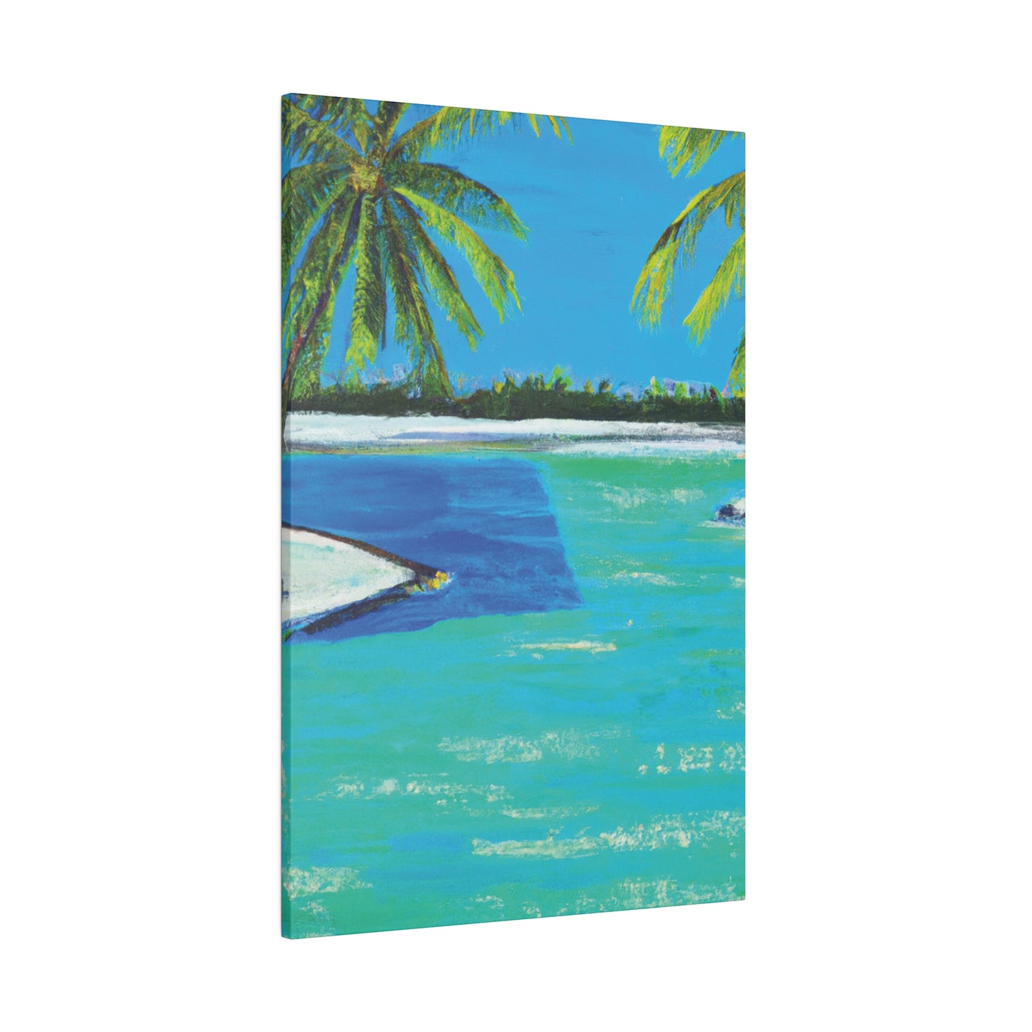 9761V - Bahamas Ocean Painting Print | Bahamas | Ocean | Beach | Poster | Home Decor | Wall Art | Canvas